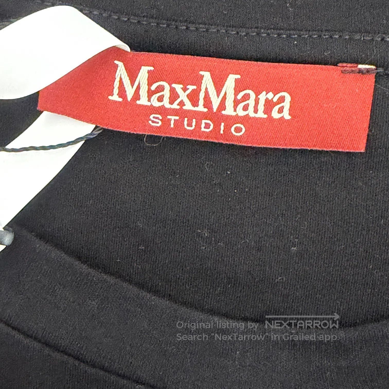 Max Mara Max Mara Embroidered Letter Logo Short Sleeve| Size L / US 10 / IT 46 - 2 Thumbnail