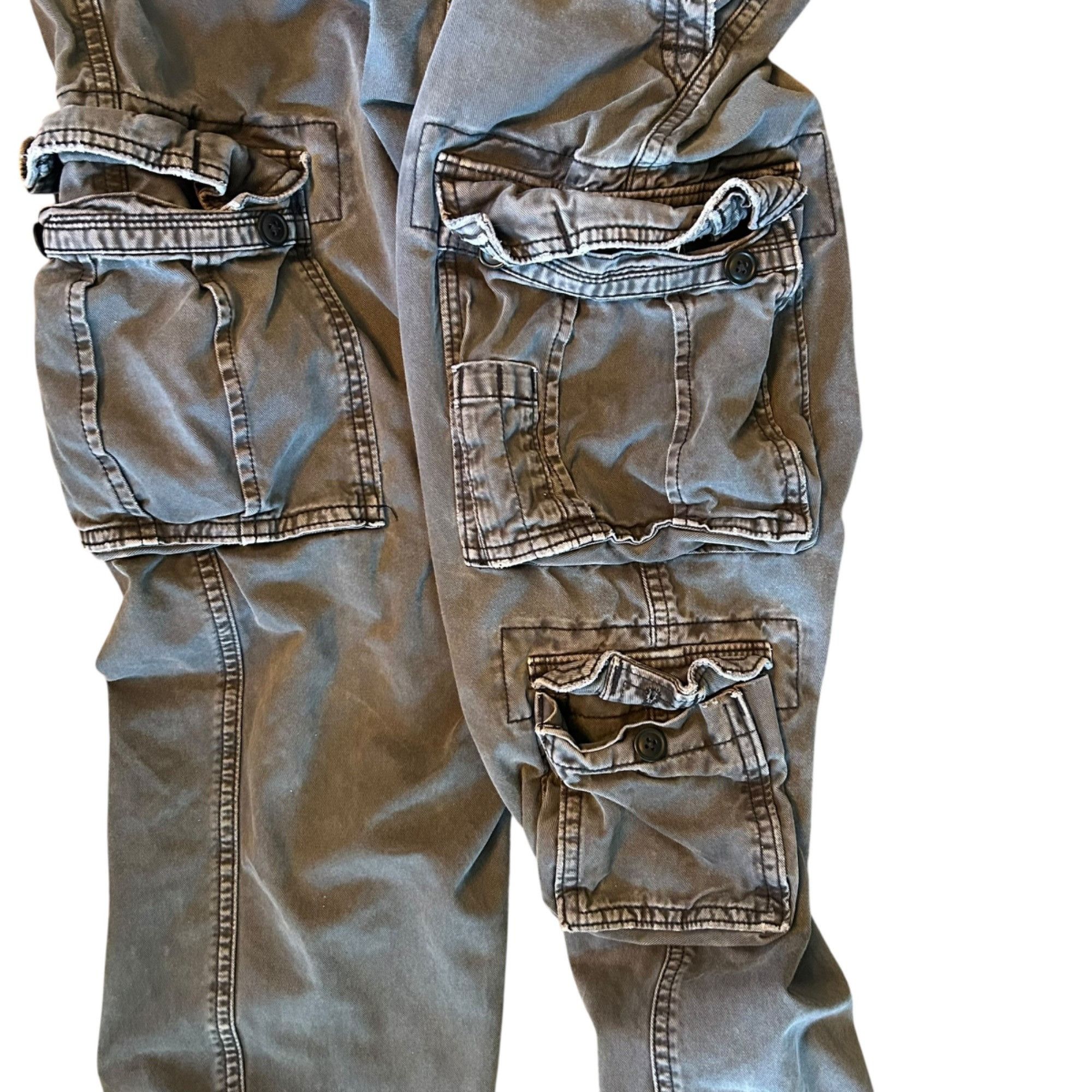 Abercrombie & Fitch Vintage Abercrombie & Fitch Baggy Y2K Cargo LFO Pants Size 31" - 6 Thumbnail