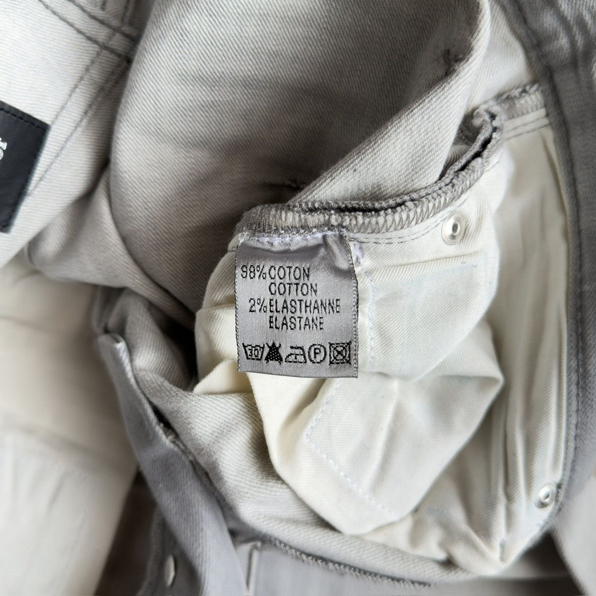 Dior Homme SS2006 Hedi Slimane Light Grey Skinny Denim Jeans Size US 28 / EU 44 - 10 Thumbnail