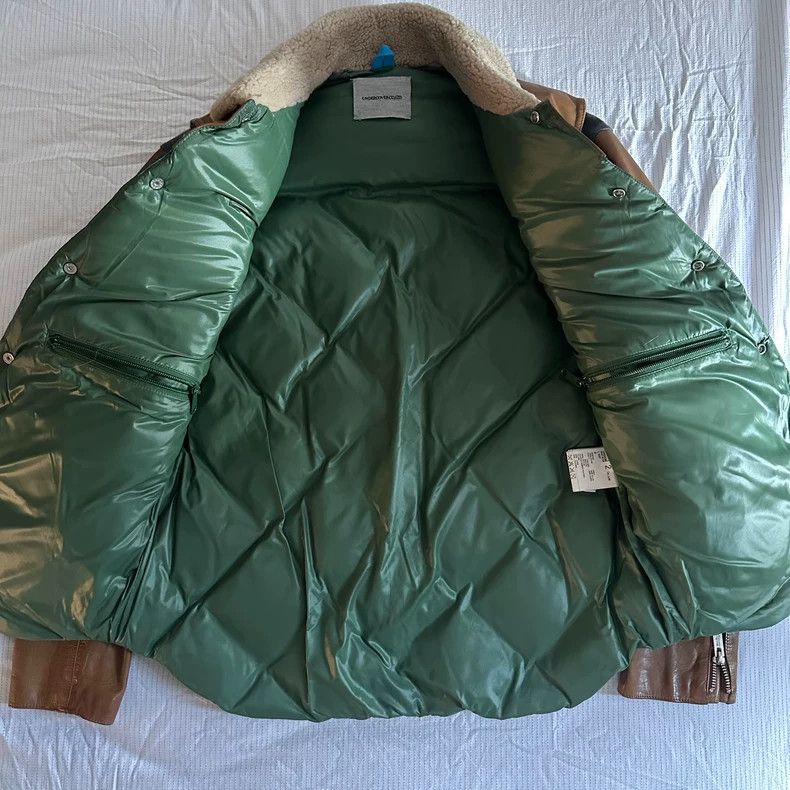 Undercover UNDERCOVER Leather sleeve down jacket 2506-Nextarrow Size US M / EU 48-50 / 2 - 2 Thumbnail