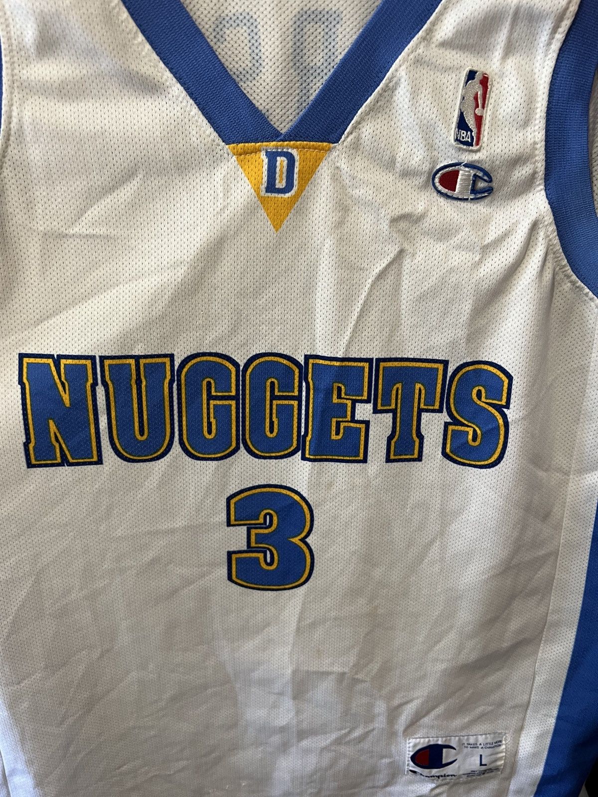 NBA CHAMPION NBA DENVER NUGGETS #3 ALLEN IVERSON HOME JERSEY Size US L / EU 52-54 / 3 - 4 Thumbnail