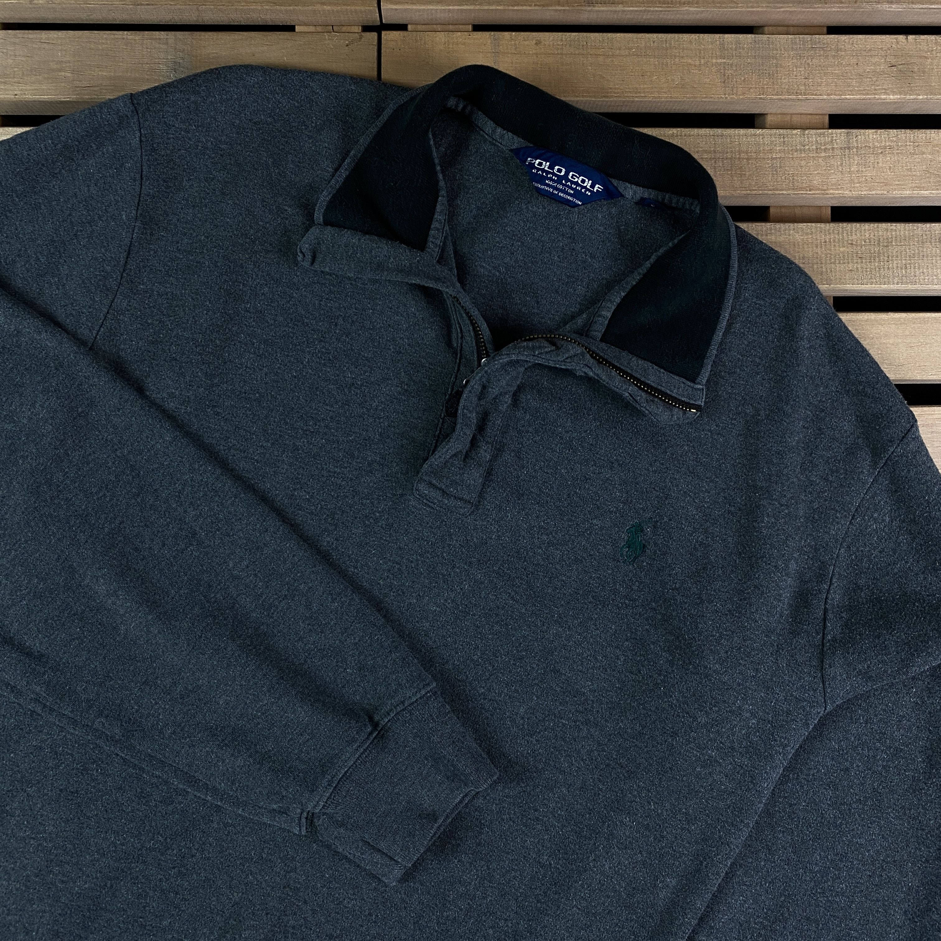 Polo Ralph Lauren Mens Sweater Long Sleeve 1/4 Zip Polo by Ralph Lauren Size M Size US M / EU 48-50 / 2 - 2 Thumbnail