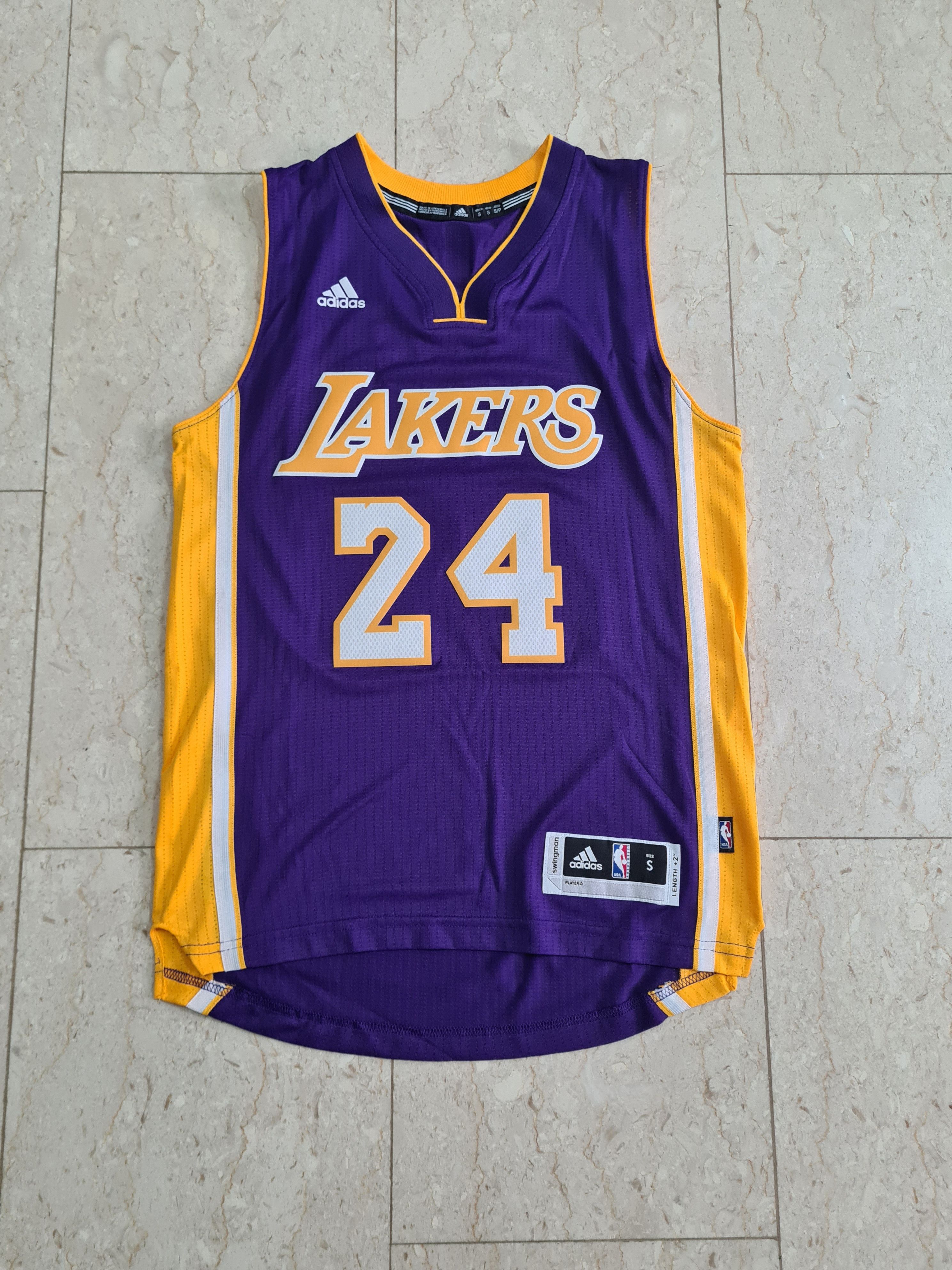 image of Authentic Adidas Kobe Bryant Lakers Away Gen Swingman Jersey in Purple, Men's (Size Small)