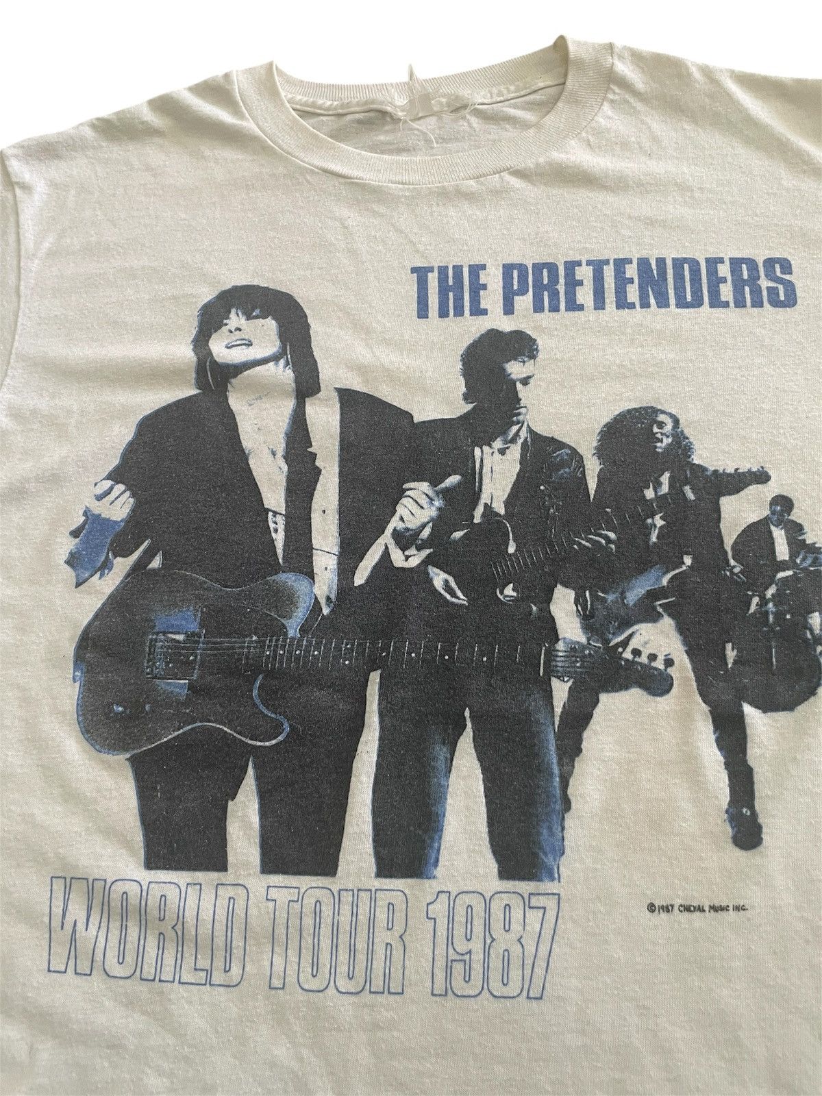 Band Tees VINTAGE BAND 1987 THE PRETENDERS BAND UK BRIT POP Size US M / EU 48-50 / 2 - 2 Thumbnail