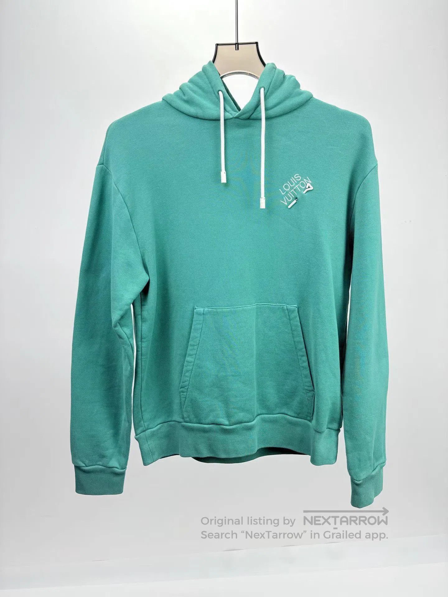 Louis Vuitton Green Hoodie with Drawstring and Front Pocket. Size US S / EU 44-46 / 1 - 1 Thumbnail