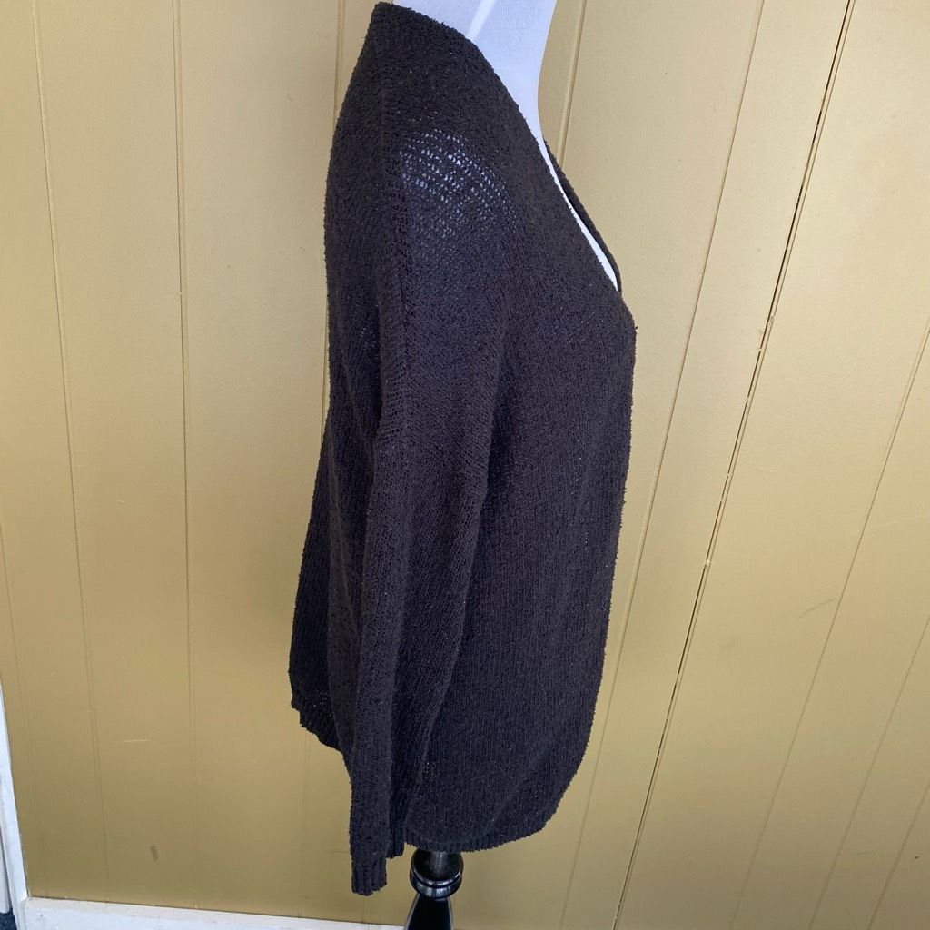 Mossimo Mossimo women S open front loose knit cardigan black Size S / US 4 / IT 40 - 4 Thumbnail