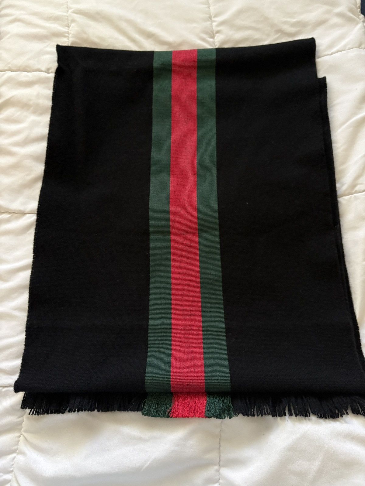 Gucci Gucci Strong Bee Appliqué Scarf Size ONE SIZE - 2 Thumbnail
