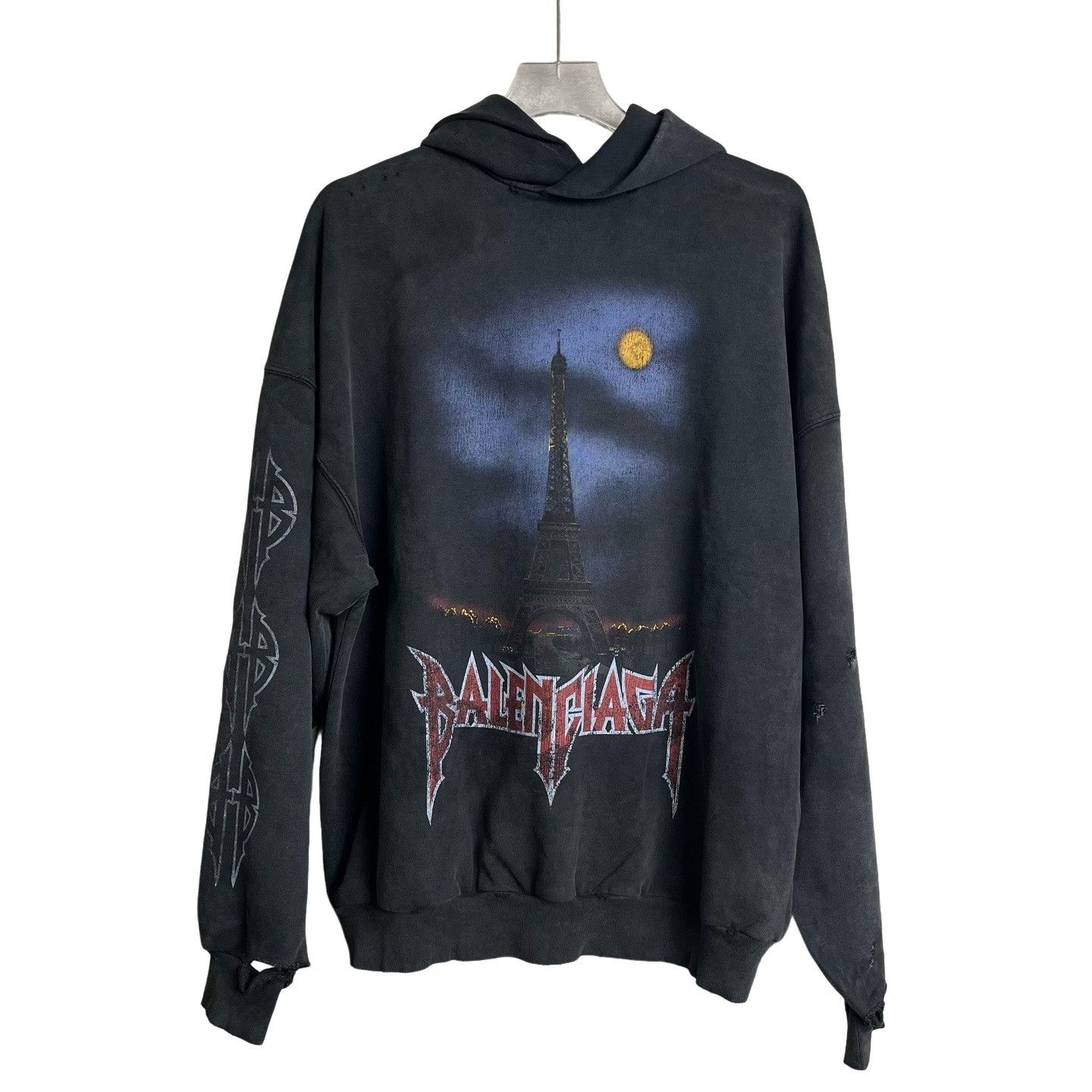 Balenciaga Balenciaga Eiffel Tower Blue Hoodie | Grailed