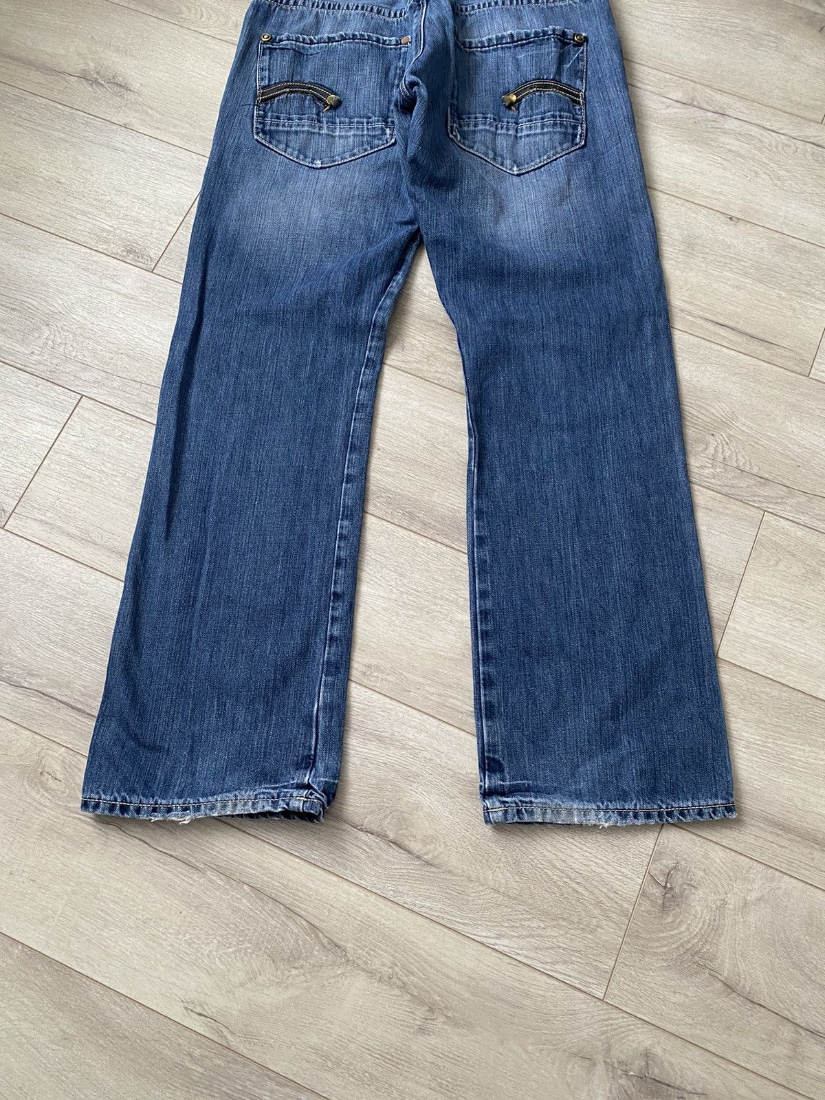 If Six Was Nine Vintage G-Star Bootcut Japan Style Denim Jeans Y2K Faded Size US 34 / EU 50 - 2 Thumbnail
