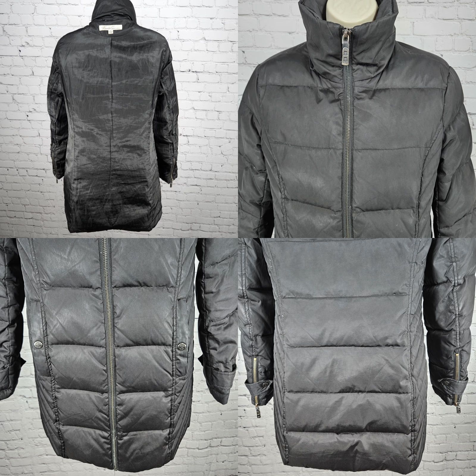 Kenneth Cole Kenneth Cole Black Down Feathers Insulated Full Zip Puffer Jacket Coat Parka Women Small S Size S / US 4 / IT 40 - 8 Thumbnail
