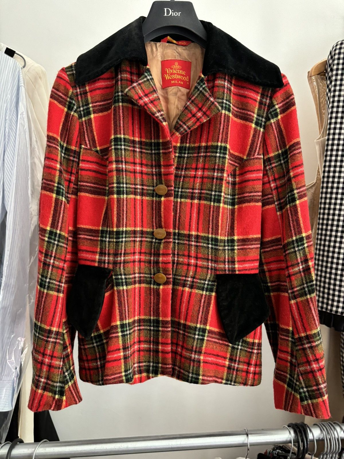 Vivienne westwood 1990’s tartan coat