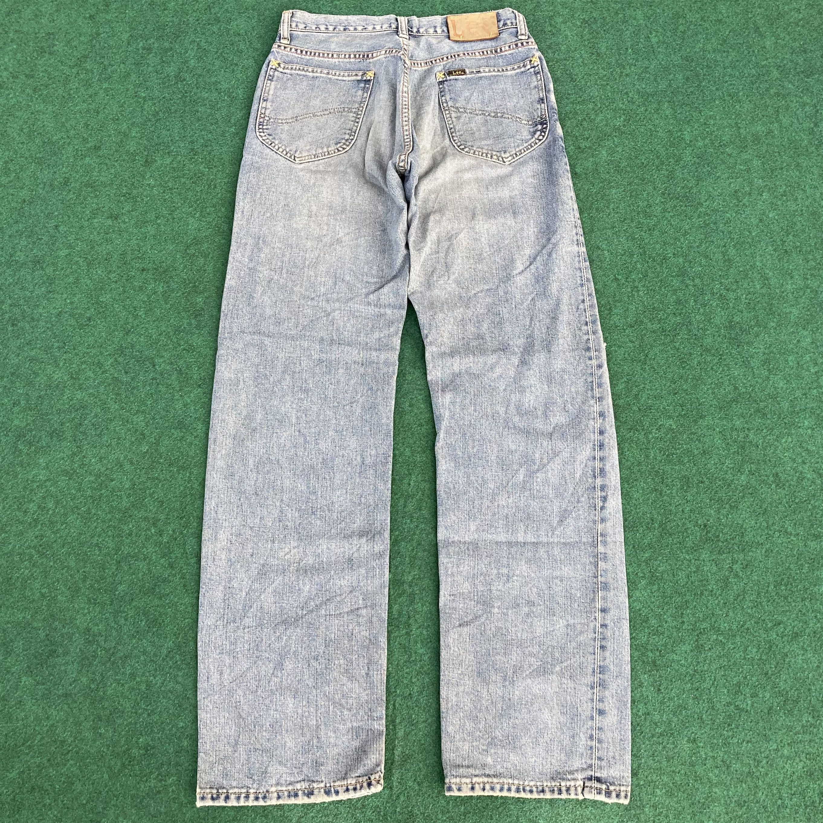 Japanese Brand Vtg Lee Rider Faded Japan Ripped Selvedge Redline Jeans Size US 29 - 15 Thumbnail