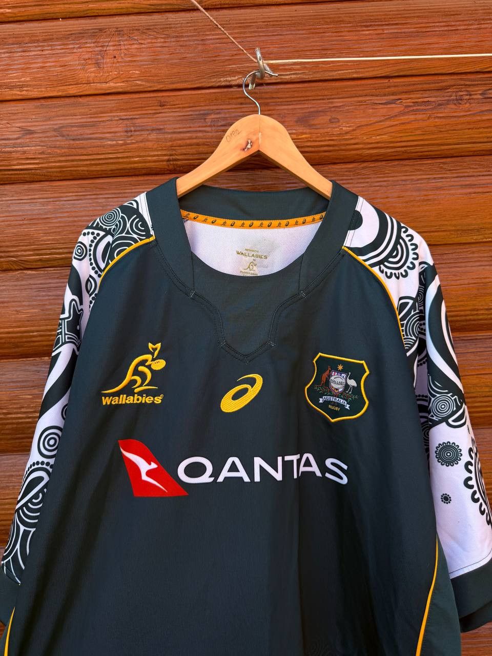 Asics Australia Wallabies Jersey Indigenous Rugby union ASICS Size US XXL / EU 58 / 5 - 2 Thumbnail