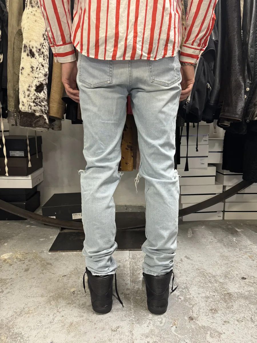 Givenchy 2000s Givenchy Blue Distressed Slim Denim Jeans Size US 33 - 5 Thumbnail