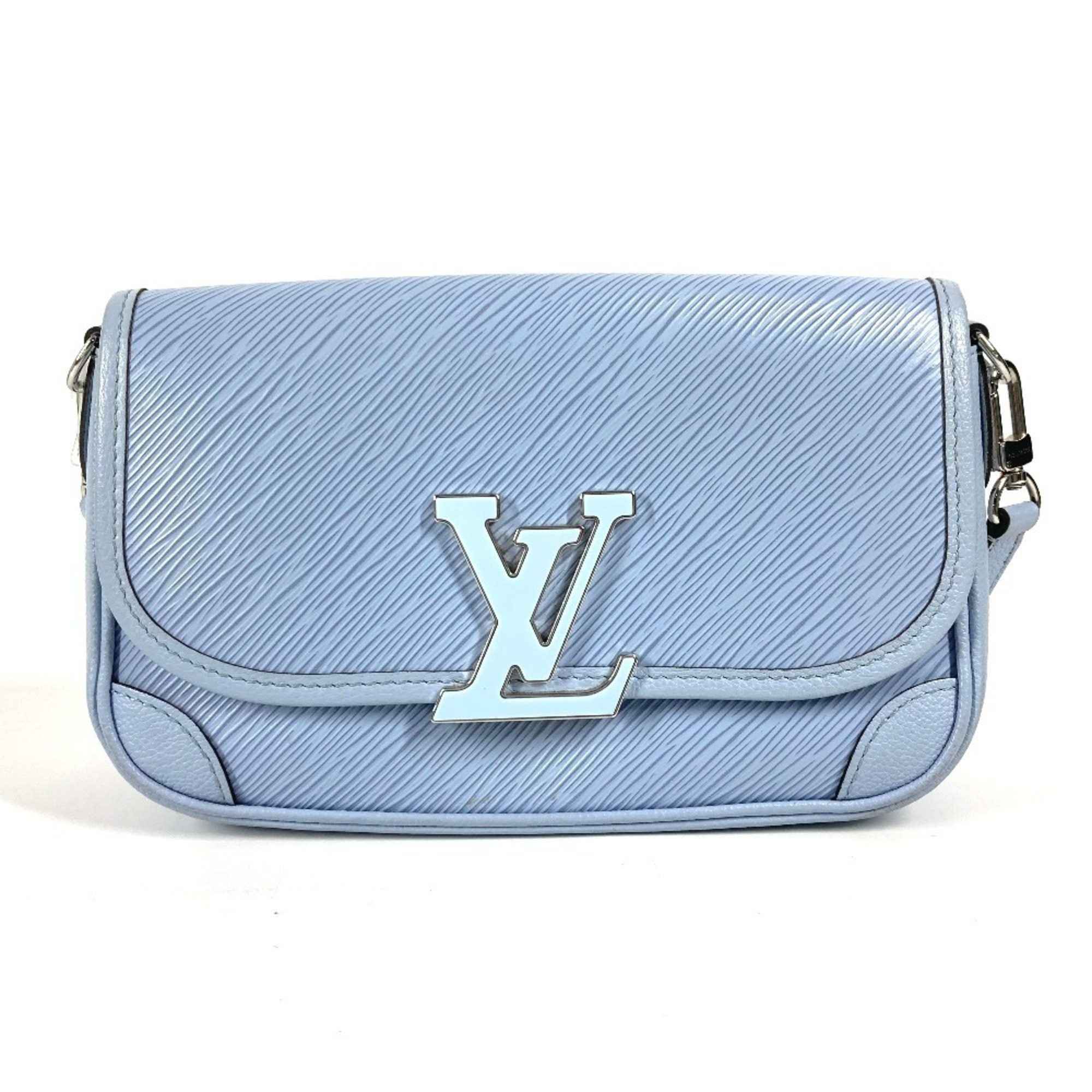 Louis Vuitton M59461 Epi Bussi Nm Bag Crossbody Flap Pochette Shoulder Leather Women's Blue