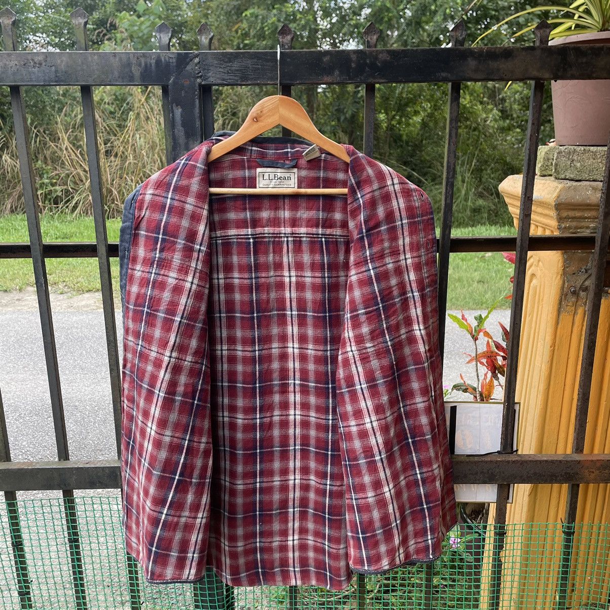 L.L. Bean × Vintage 🔥Vintage L.L.Bean Double Pocket Checkerd Inside Chore Jacket Size US L / EU 52-54 / 3 - 7 Thumbnail