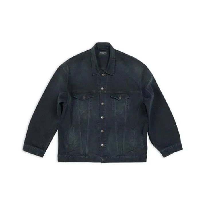 Balenciaga Balenciaga Black Logo Button-Up Jacket Size US S / EU 44-46 / 1 - 1 Thumbnail