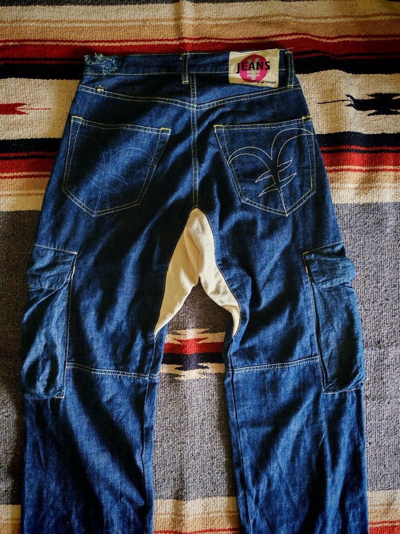 Japanese Brand Rare Yen Jeans Japan Workwear Cargo Denim Size US 30 / EU 46 - 4 Thumbnail
