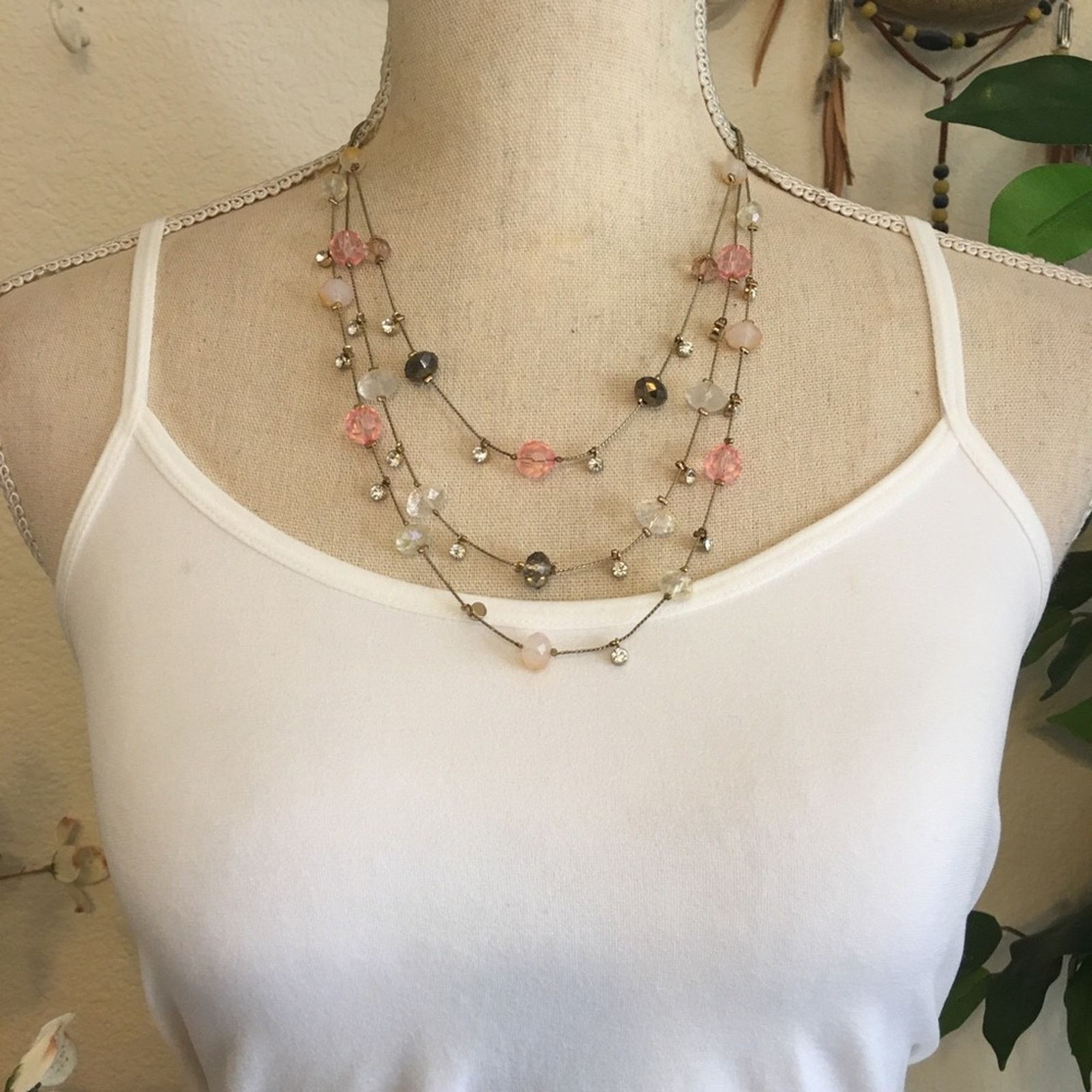 Vintage Vintage 90s multi strand layered chain necklace Size ONE SIZE - 3 Thumbnail