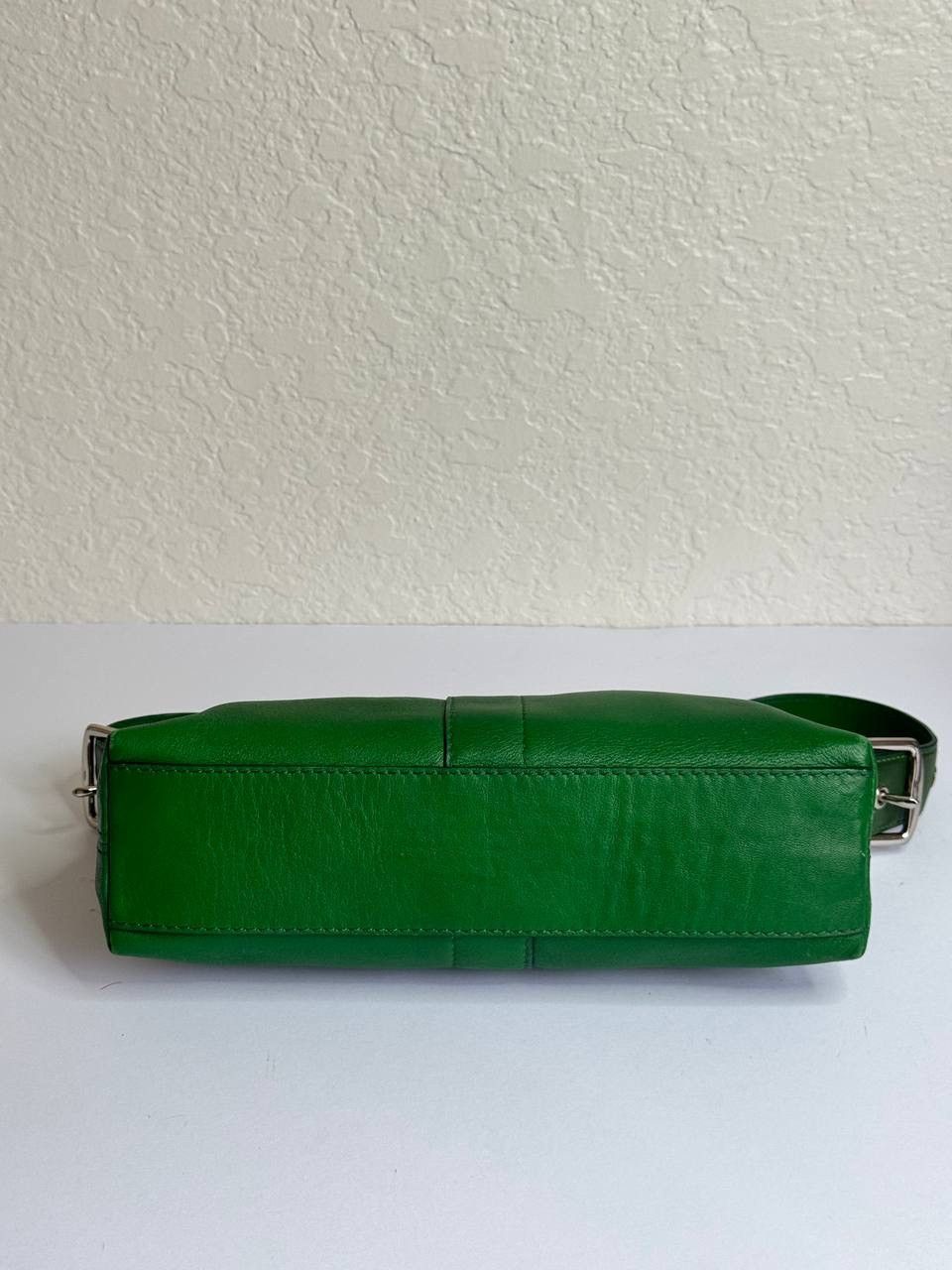Coach Y2K Coach Hampton Mini Demi Baguette Shoulder Kelly Green Size ONE SIZE - 8 Thumbnail