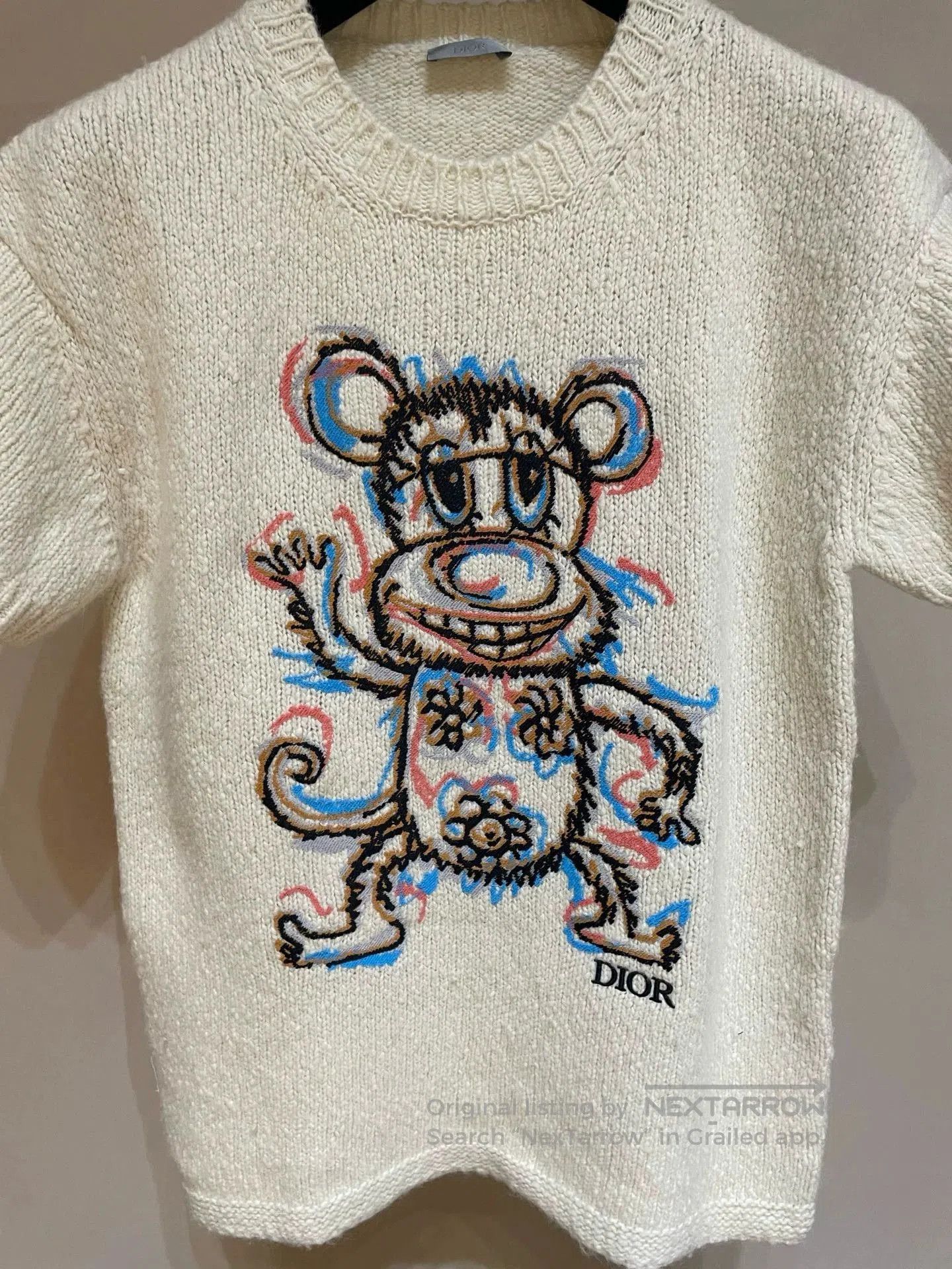 Dior dior colorful printed cartoon knit pullover. Size US M / EU 48-50 / 2 - 9 Thumbnail