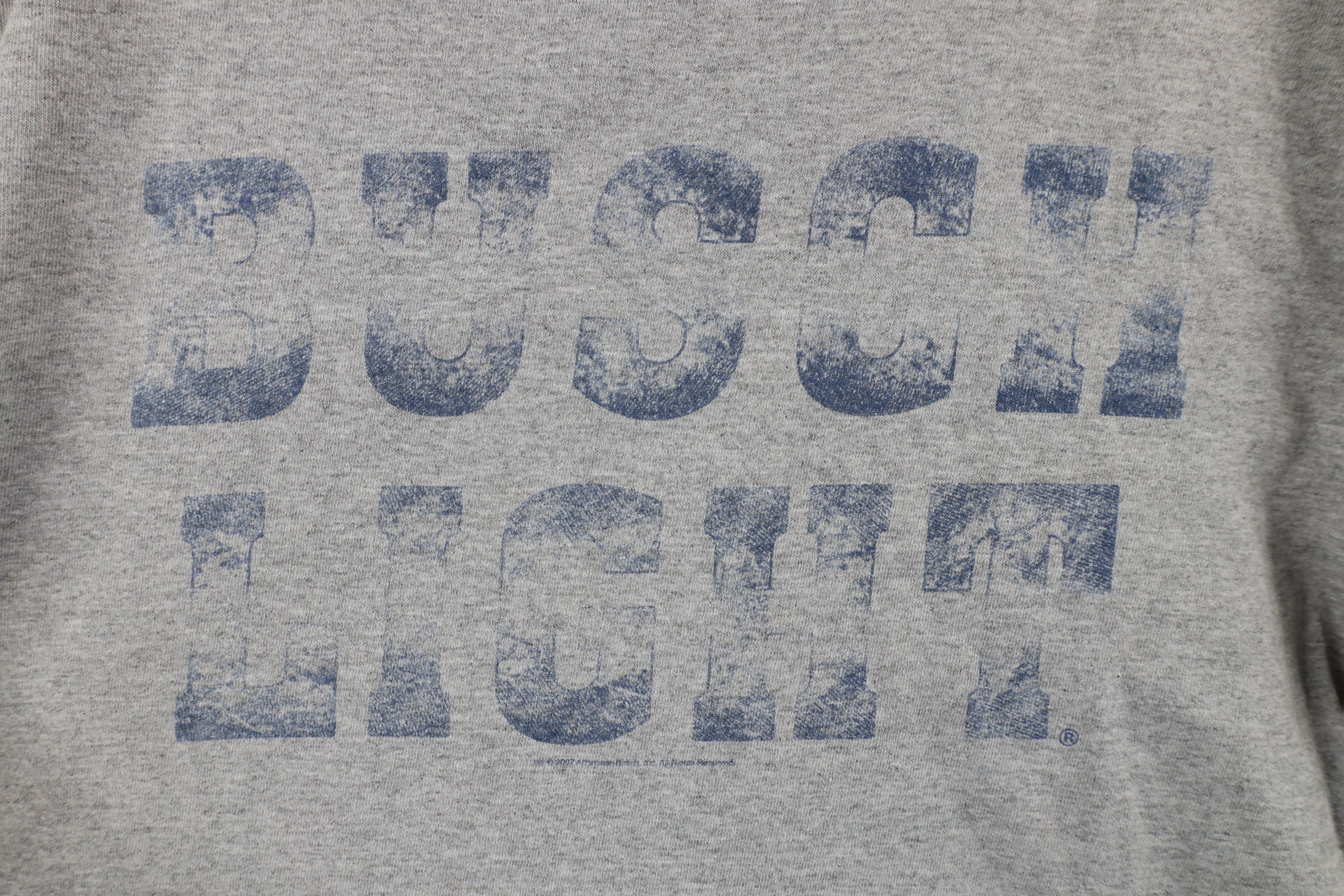 Vintage Vintage Y2K Streetwear Spell Busch Light Beer T-Shirt Gray Size US M / EU 48-50 / 2 - 4 Thumbnail