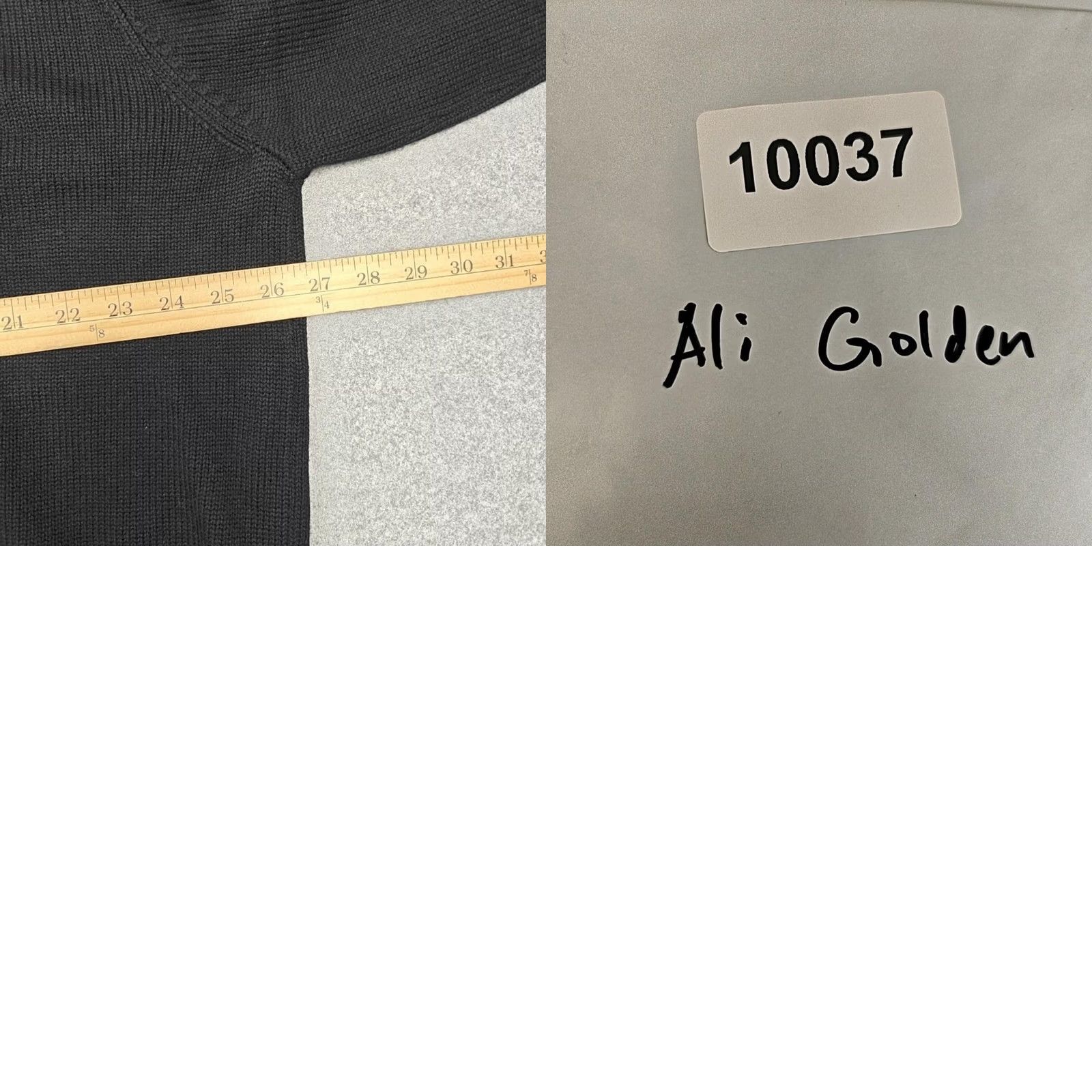 Vintage Ali Golden Sweater Womens XS/S Black Cotton Wool Turtleneck Knit Pullover Size XS / US 0-2 / IT 36-38 - 8 Thumbnail