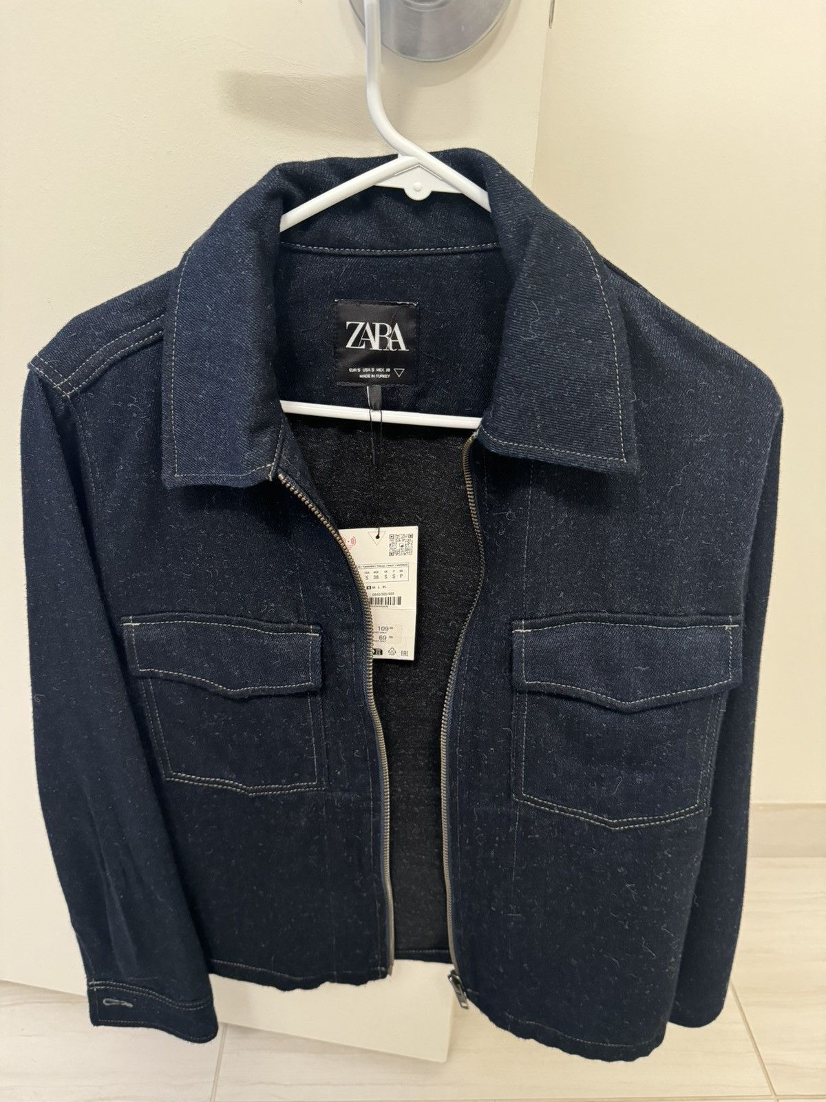 Zara NEW Denim Jacket Size US S / EU 44-46 / 1 - 1 Thumbnail