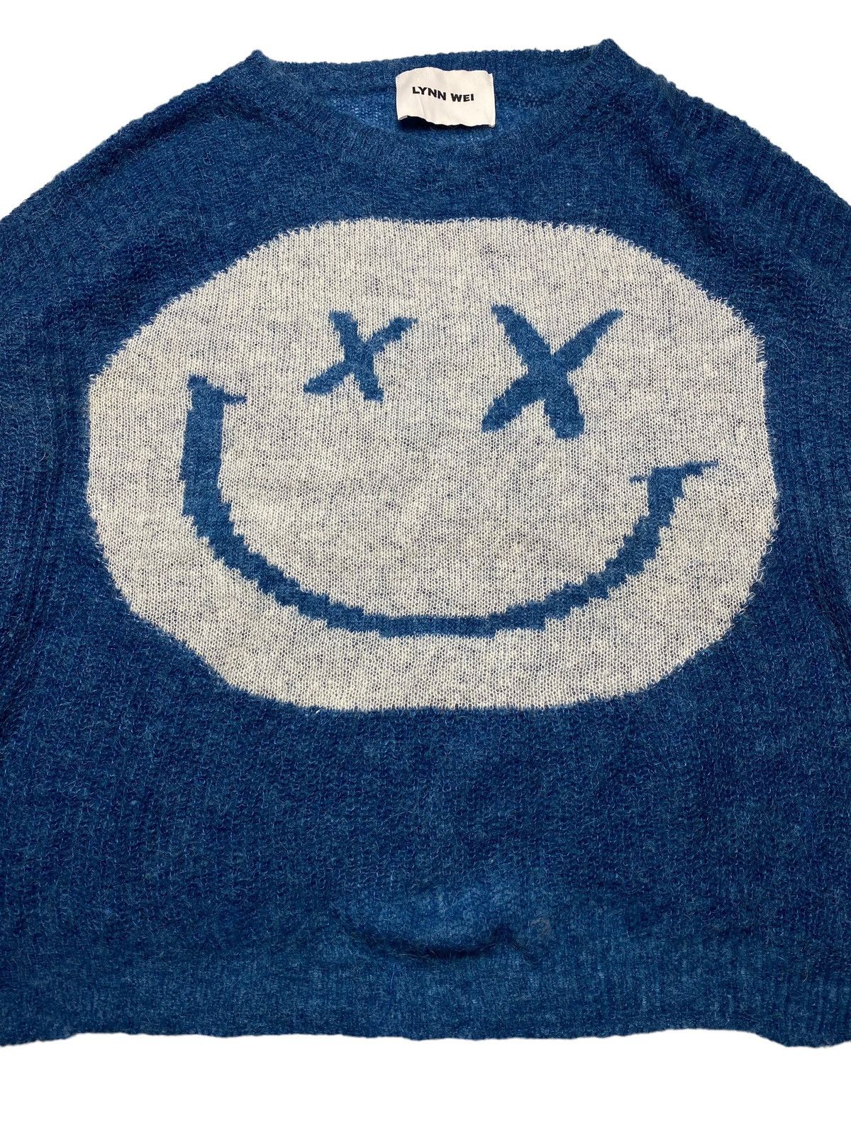 Japanese Brand LYN WEI - Mohair Knitted Top Size US L / EU 52-54 / 3 - 4 Thumbnail