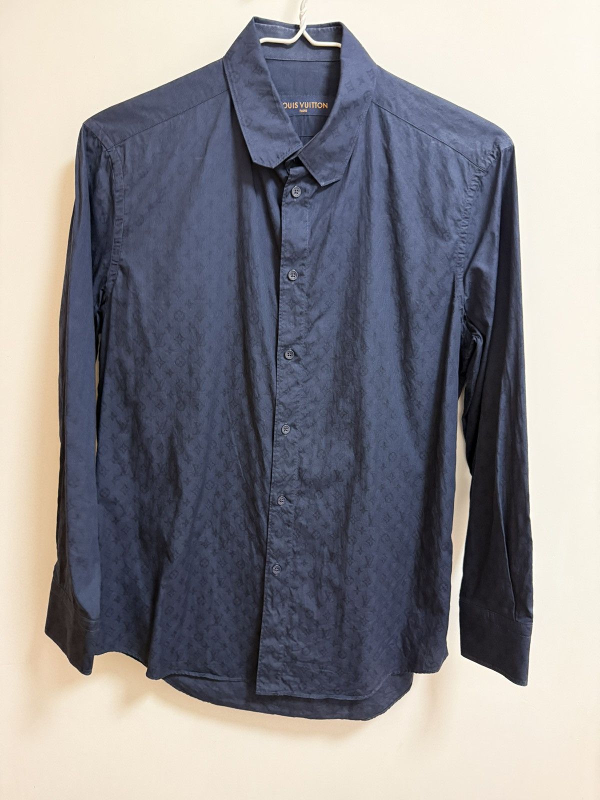Louis Vuitton Louis Vuitton navy monogram DNA shirt M Size US M / EU 48-50 / 2 - 3 Thumbnail