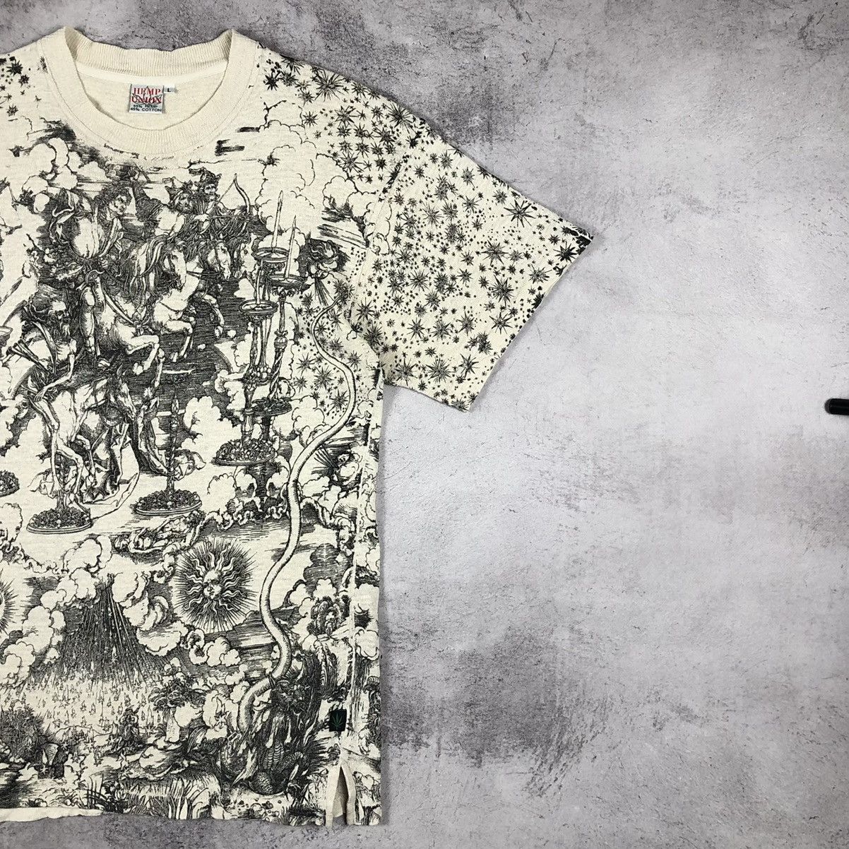 Vintage Hemp Union Apocalypse Graphic Engraving 90s Tee Size US L / EU 52-54 / 3 - 11 Thumbnail