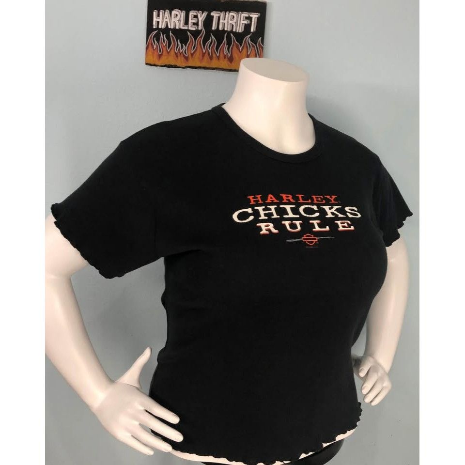 Harley Davidson × Vintage VTG 2000 Harley Davidson T-shirt XL Women 25 Years Old Size XL / US 12-14 / IT 48-50 - 3 Thumbnail