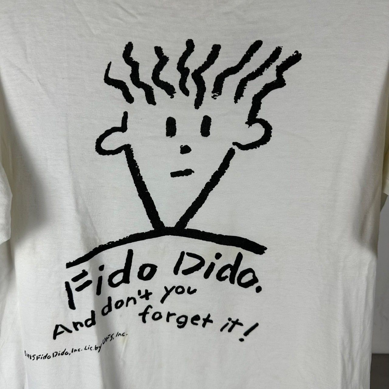 Vintage Vintage 1985 Fido Dido Cartoon Character Artwork T-Shirt Size US L / EU 52-54 / 3 - 10 Thumbnail