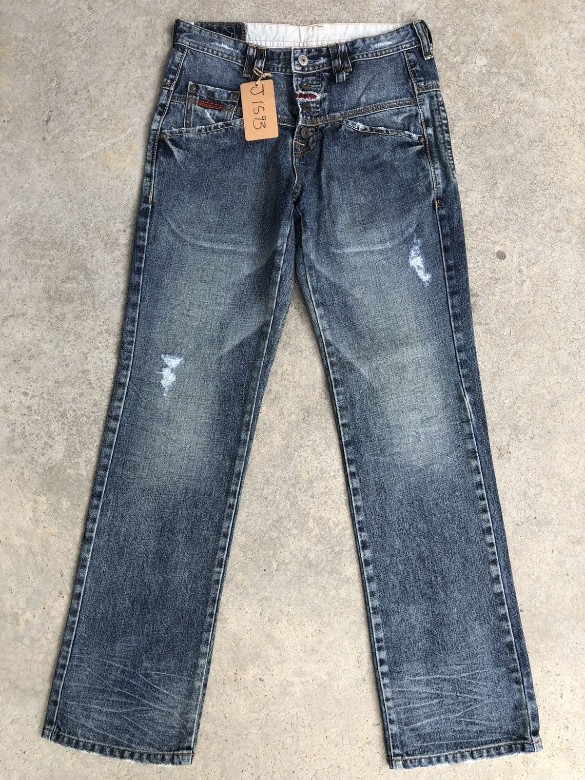 Marithe + Francois Girbaud Marithe Francois Girbaud Distressed Jeans Size US 30 / EU 46 - 1 Thumbnail