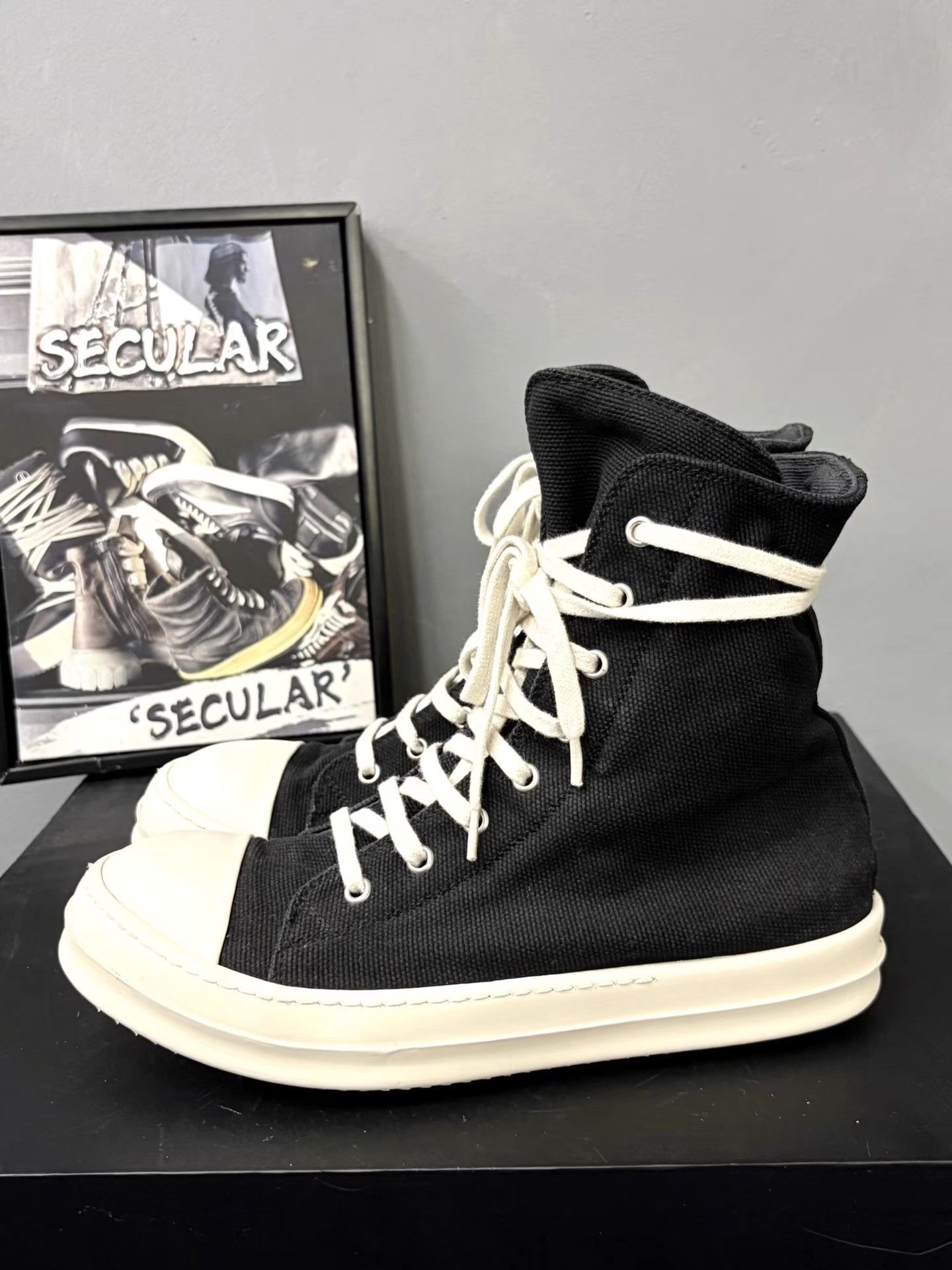 Rick Owens Rick Owens Drkshdw Jumbo High-Top Sneakers K34 Size US 7 / EU 40 - 2 Thumbnail