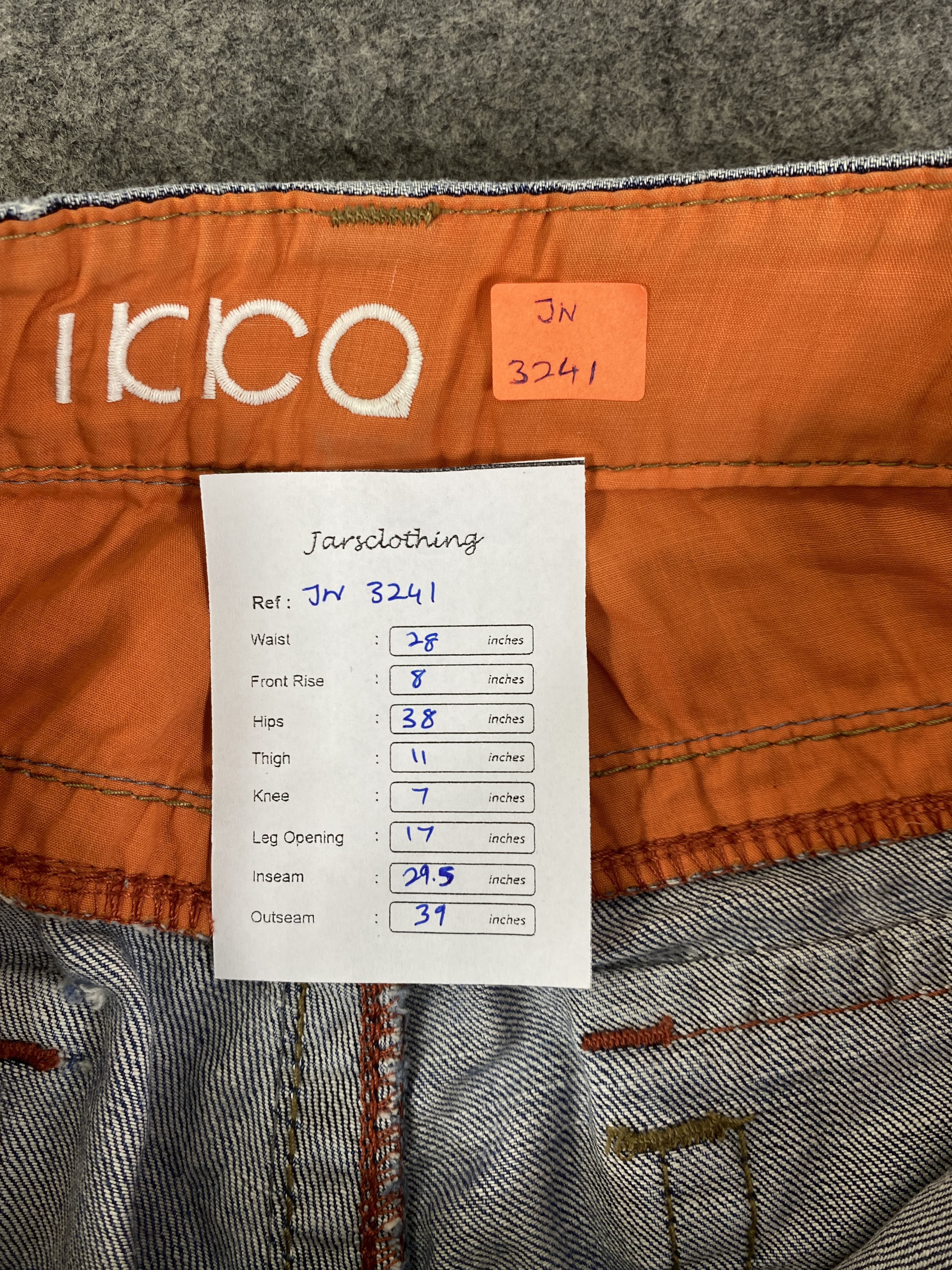 Japanese Brand Faded Blue Vintage ikka Flare Jeans 28x29.5 - JN3241 Size US 28 / EU 44 - 8 Thumbnail