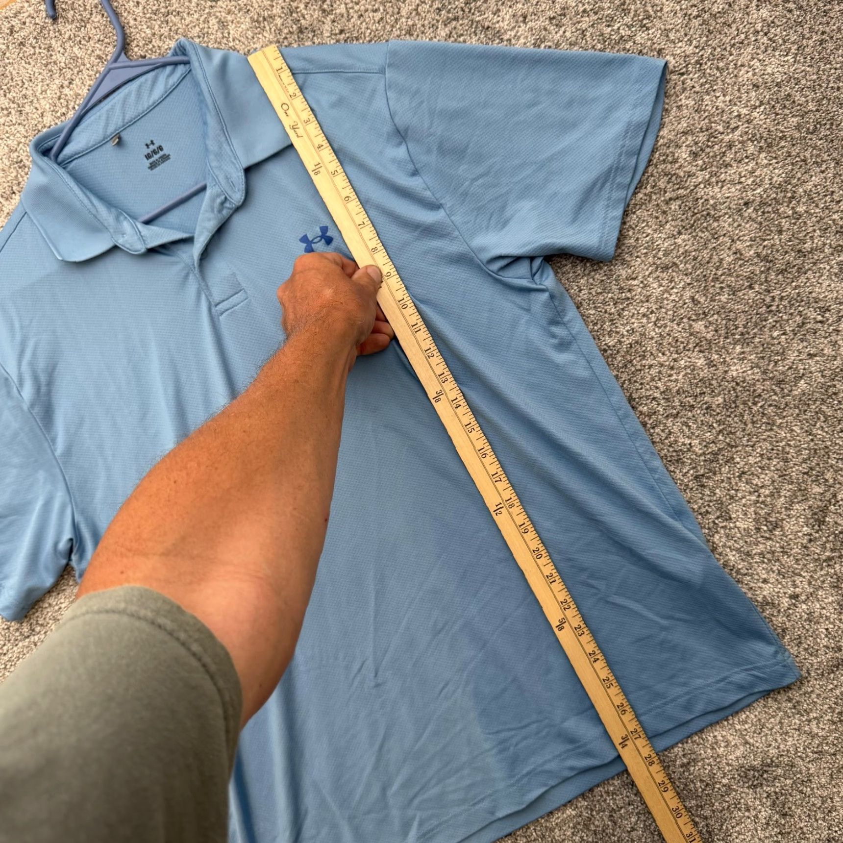 Under Armour Under Armour Polo Shirt Mens Large Blue Short Sleeve Moisture Wicking Golf Performance Lightweight Breathable SS Size US L / EU 52-54 / 3 - 2 Thumbnail