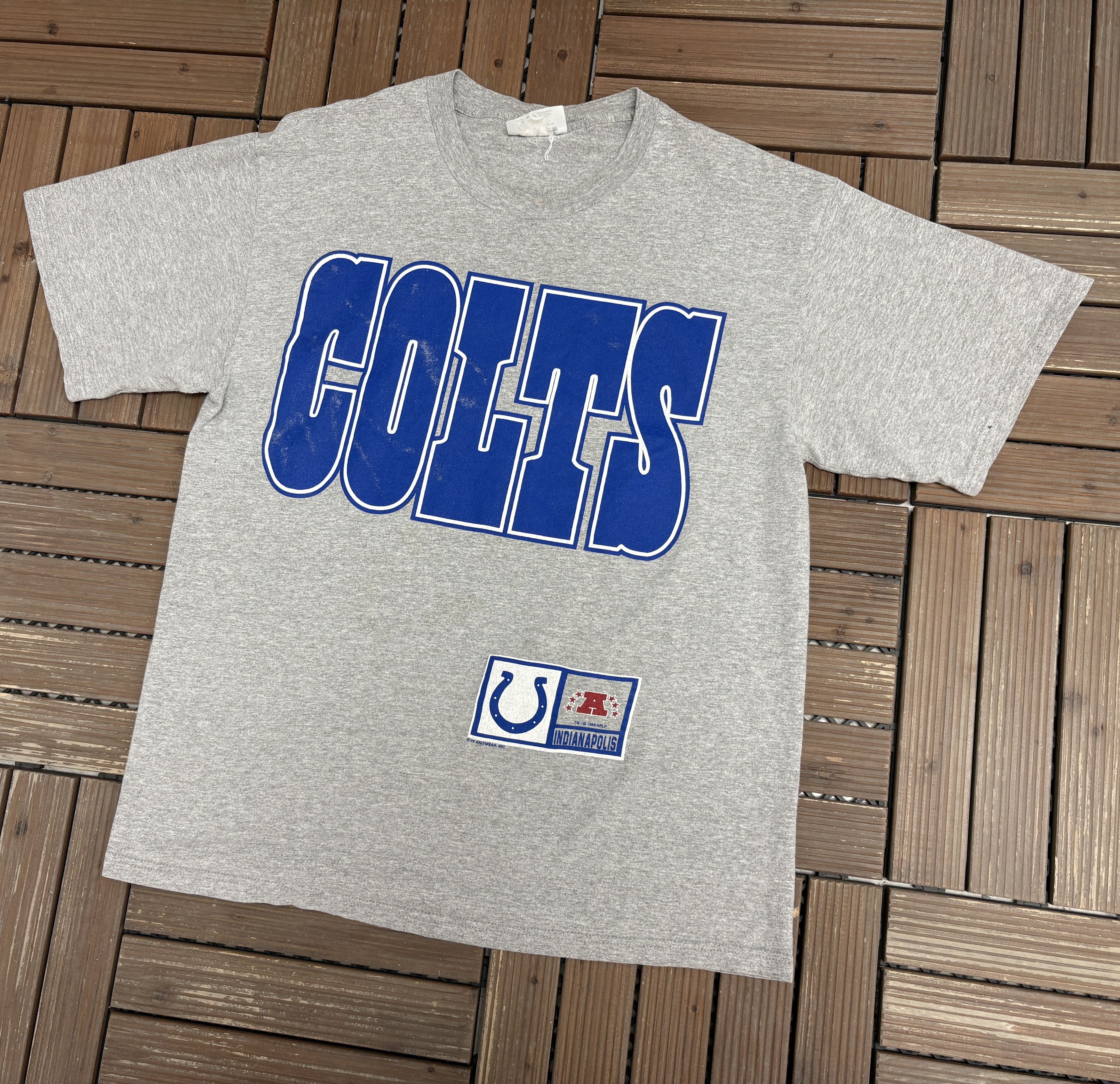 Vintage Indianapolis Colts Vintage Grey T-Shirt Tee Size US L / EU 52-54 / 3 - 5 Thumbnail