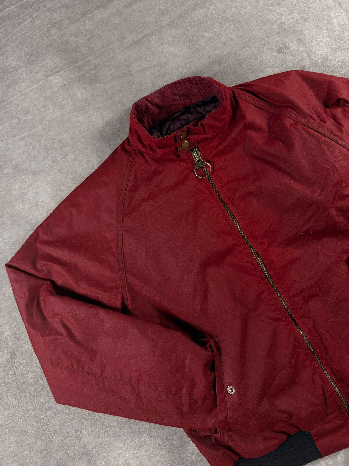 Barbour Barbour International Wax Jacket Burgundy Red Size M MWX Size US M / EU 48-50 / 2 - 5 Thumbnail