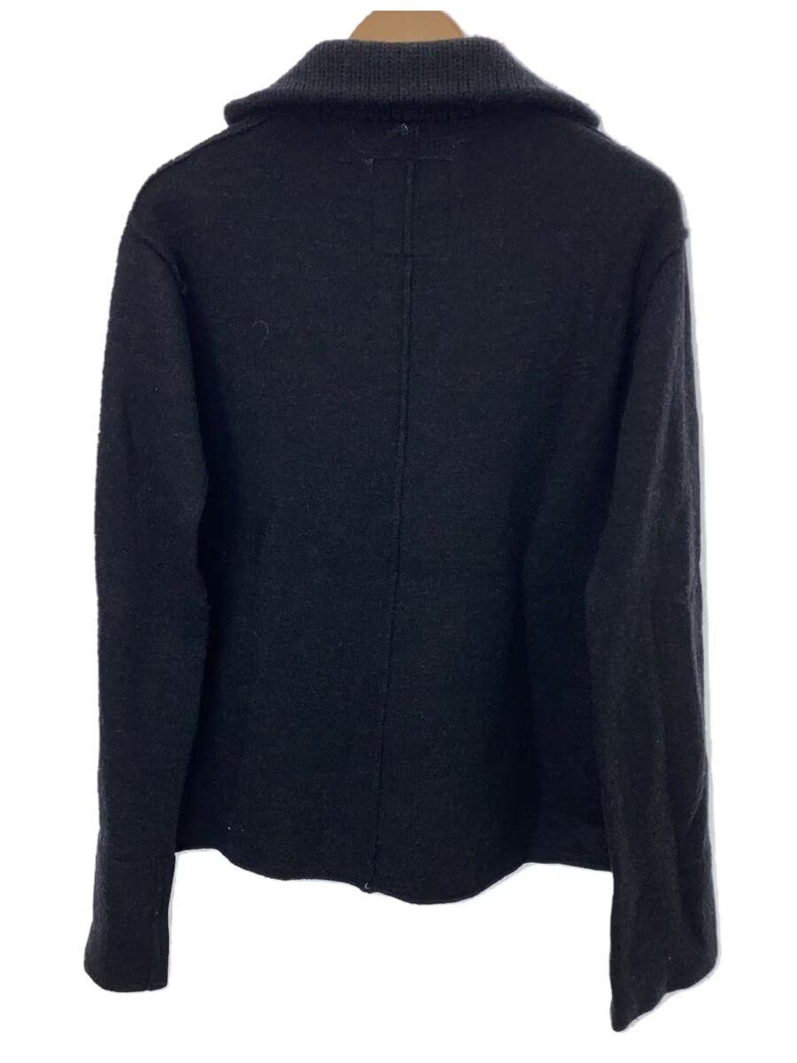 Y's × Yohji Yamamoto Raw Hem High Neck Wool Knit Cardigan Size US L / EU 52-54 / 3 - 2 Thumbnail