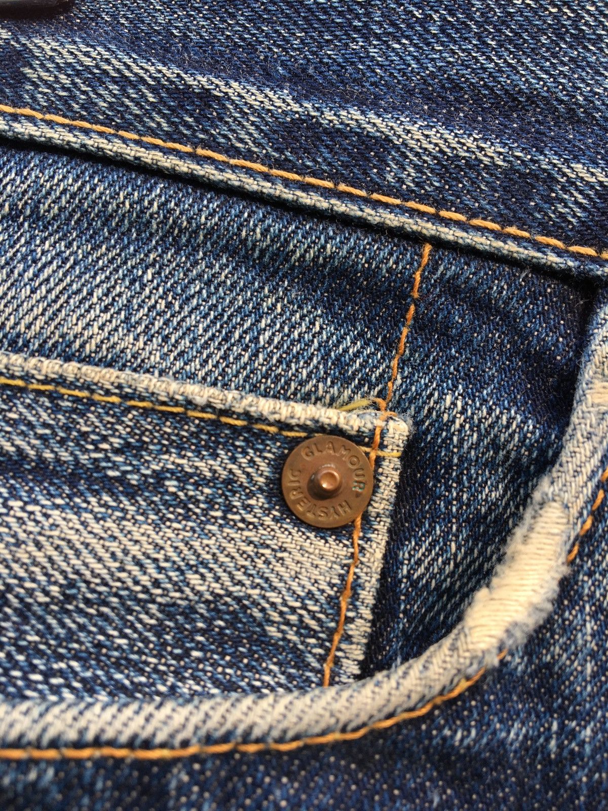 Hysteric Glamour Hysteric Glamour Distressed With Stud Selvedge Jeans Size US 31 - 11 Thumbnail