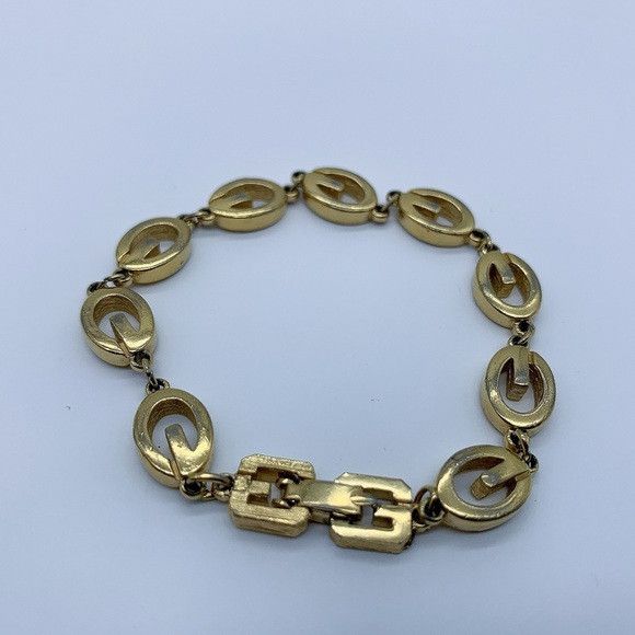 Givenchy GIVENCHY “G" Links Gold Plated Bracelet Size ONE SIZE - 3 Thumbnail
