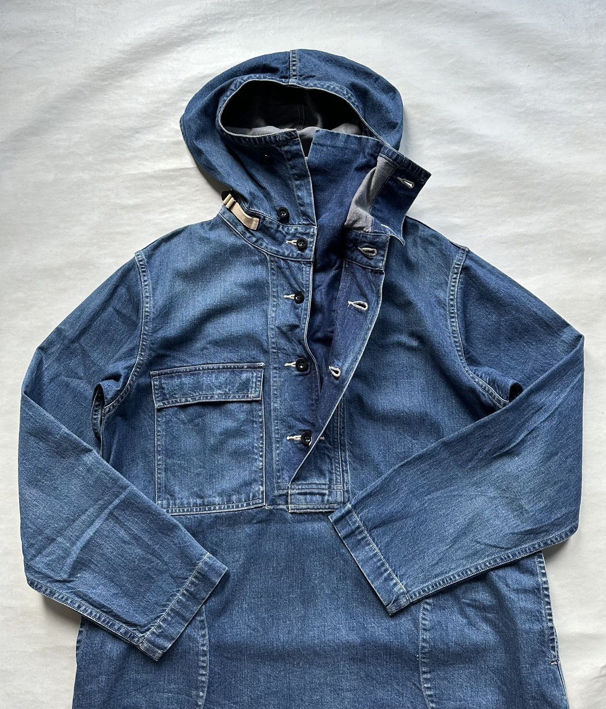 Engineered Garments (Ordinary Fits) Re:Ordinary Gunner Smock Denim Anorak Parka Size US M / EU 48-50 / 2 - 5 Thumbnail