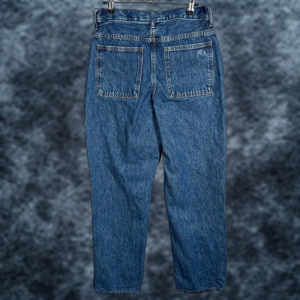 Uniqlo Uniqlo J.W. Anderson Womens Size 29 High-Waisted Straight Leg Denim Jeans Blue 5-Pocket Regular Rise Regular Color: Blue Jeans Women 29s Size 29" - 1 Thumbnail
