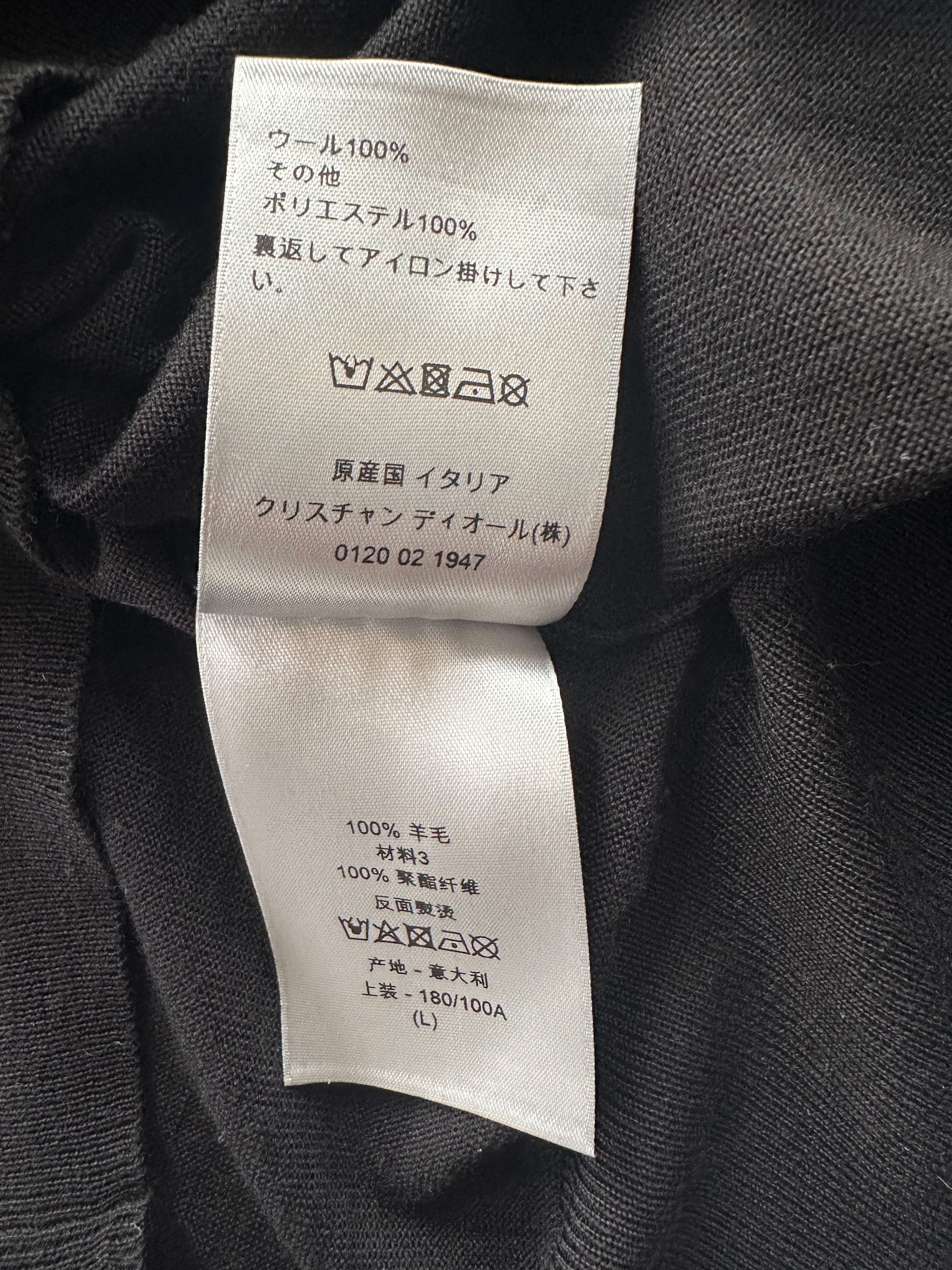 Club Sorayama × Dior Dior Sorayama Black Cherry Blossom Wool Sweater Size US L / EU 52-54 / 3 - 5 Thumbnail