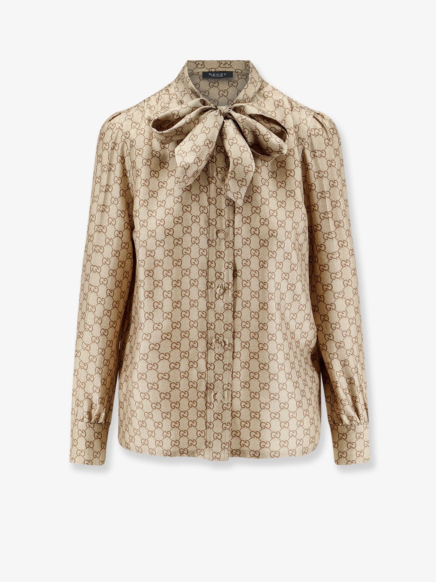 Gucci Gg Silk Shirt Size S / US 4 / IT 40 - 1 Thumbnail