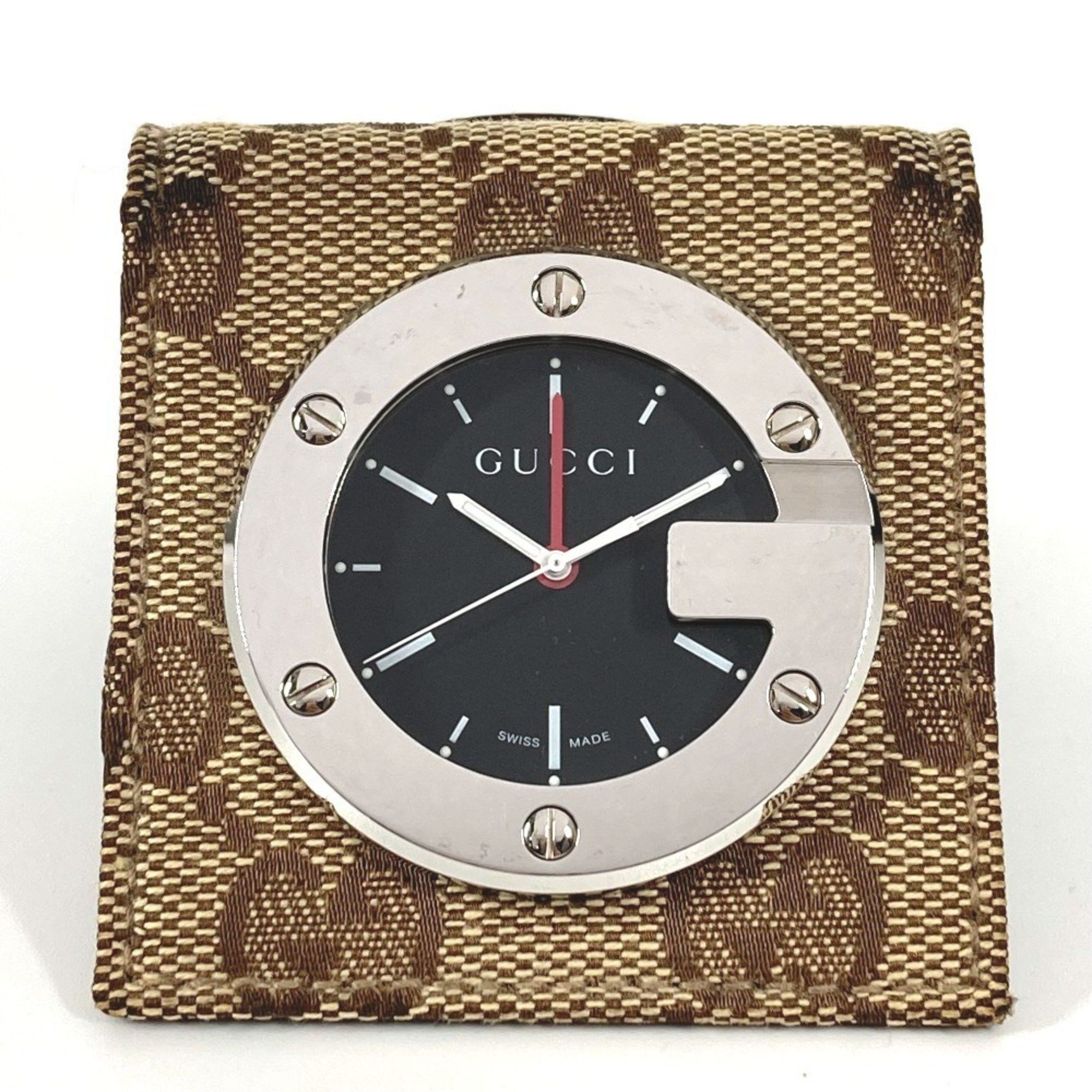 Gucci GUCCI YC200001 GG Logo Travel Watch Interior Clock  display picture 3