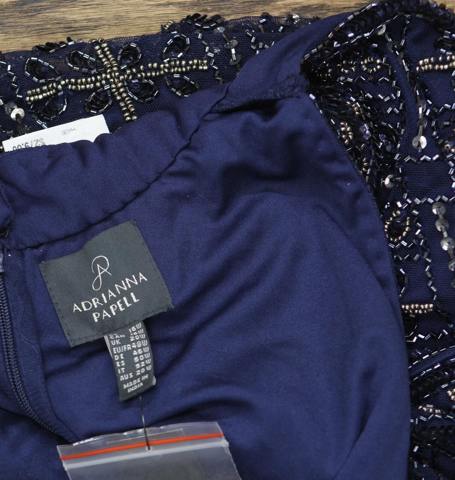 Other Adrianna Papell Size Wide Leg Jumpsuit Light Navy Blue 16w Size 38" / US 16 / IT 52 - 4 Thumbnail