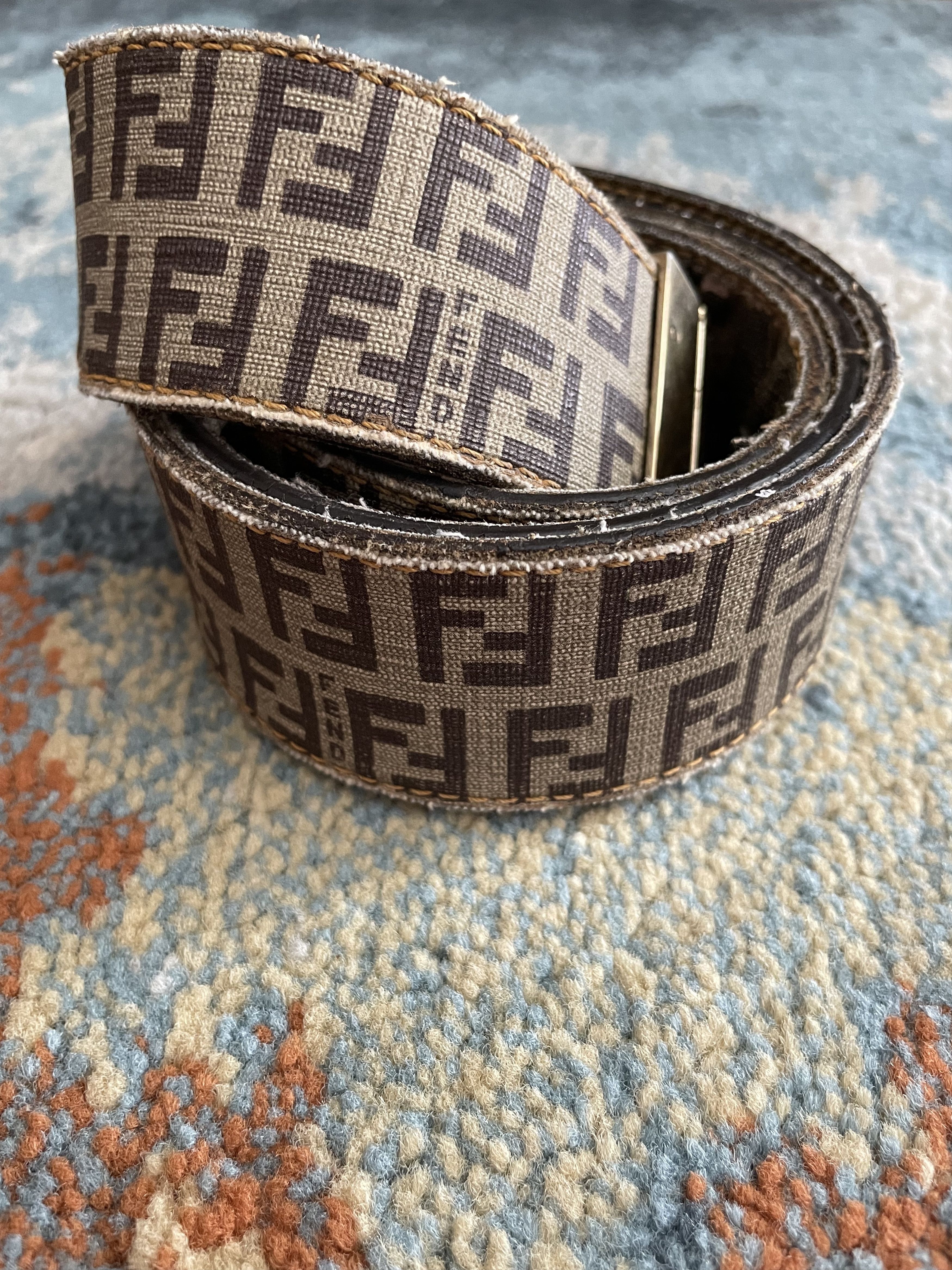 Fendi Fendi Vintage Monogram Canvas Belt Size ONE SIZE - 2 Thumbnail