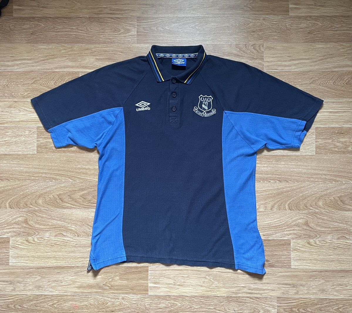 Umbro Vintage Everton Umbro 90’s EPL Polo T Shirt Football soccer Size US XXL / EU 58 / 5 - 1 Thumbnail